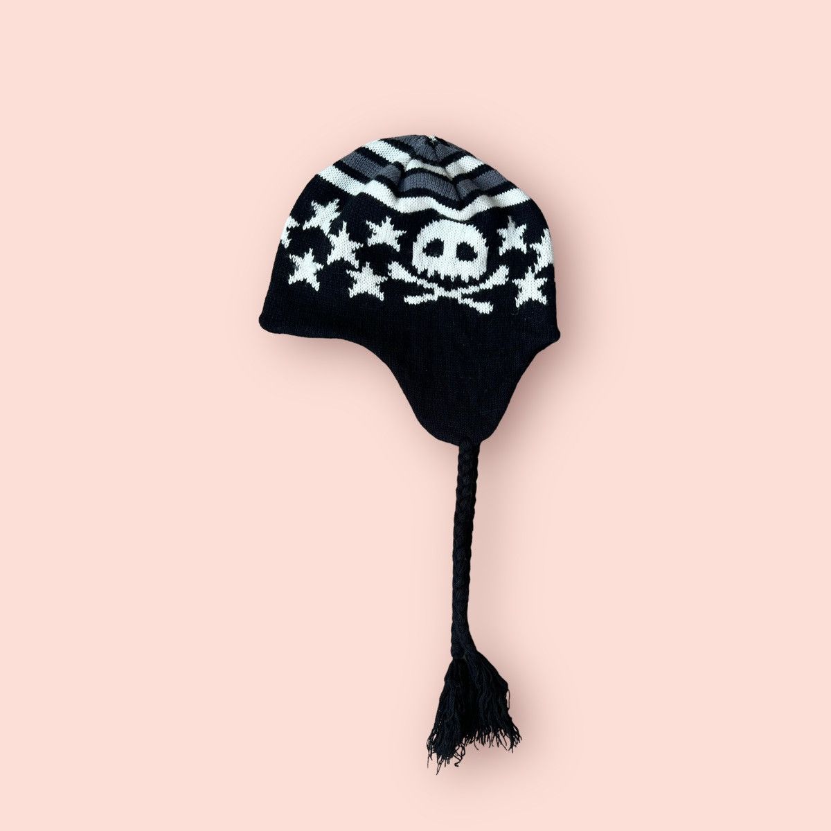 Vintage VINTAGE SKULL EARFLAP ALT BEANIE Size ONE SIZE - 3 Thumbnail