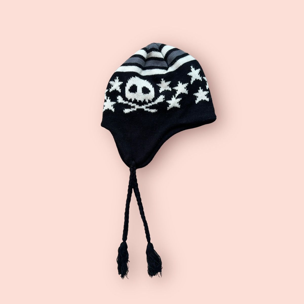 Vintage VINTAGE SKULL EARFLAP ALT BEANIE Size ONE SIZE - 5 Thumbnail