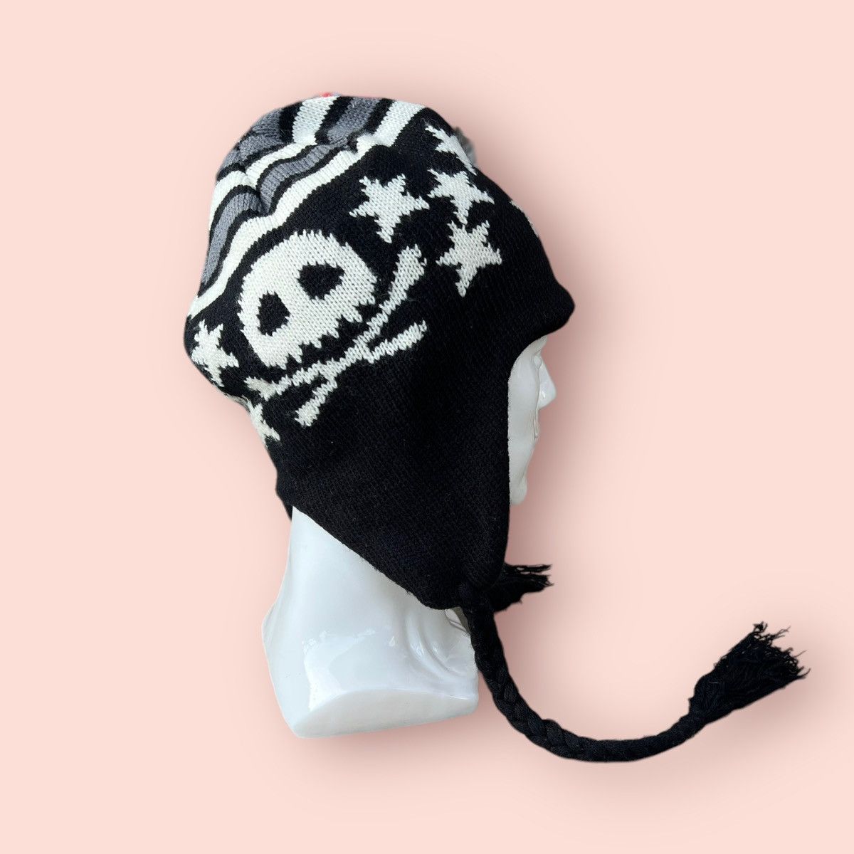 Vintage VINTAGE SKULL EARFLAP ALT BEANIE Size ONE SIZE - 7 Thumbnail