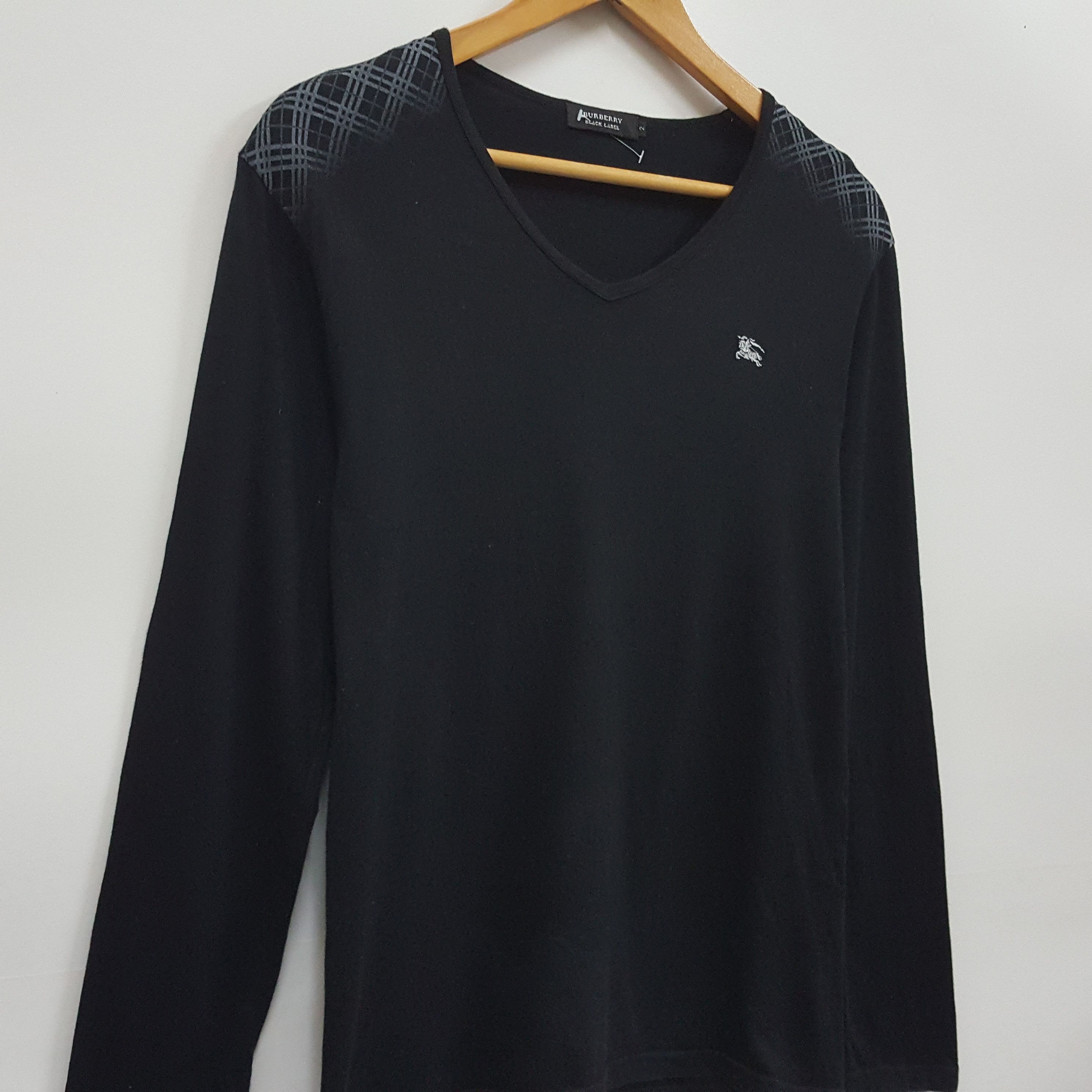 Burberry × Vintage Vintage BURBERRY black label t-shirt made in Japan Size US M / EU 48-50 / 2 - 3 Thumbnail