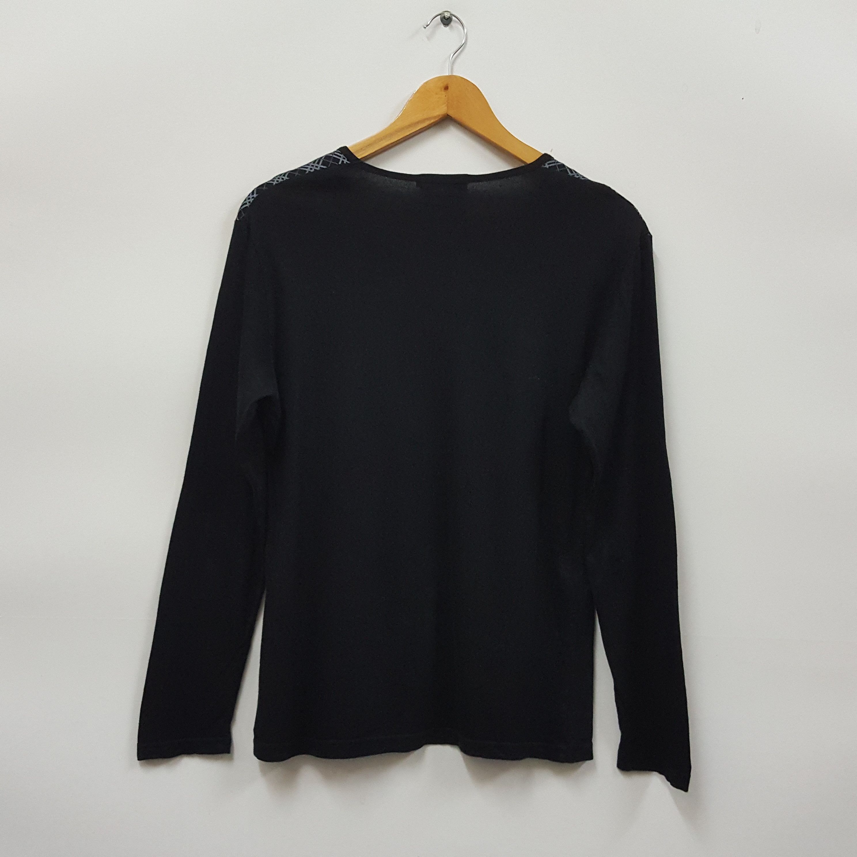 Burberry × Vintage Vintage BURBERRY black label t-shirt made in Japan Size US M / EU 48-50 / 2 - 2 Thumbnail