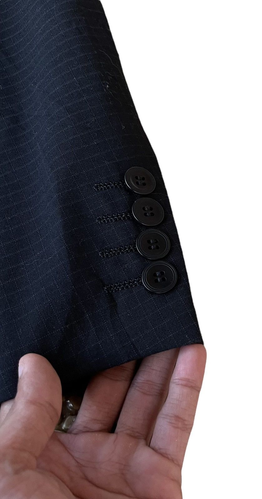 Gaultier Homme Objet Gaultier Homme Object Mini Checkered Buttons Coat Jacket Size 46R - 8 Thumbnail
