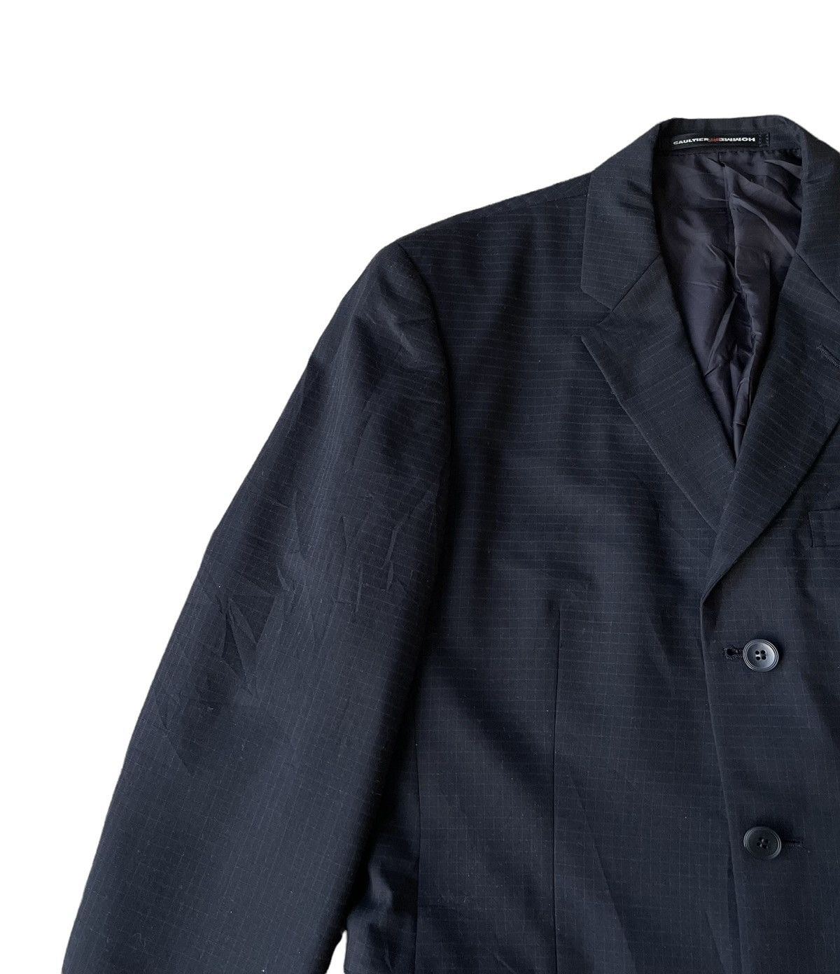 Gaultier Homme Objet Gaultier Homme Object Mini Checkered Buttons Coat Jacket Size 46R - 5 Thumbnail