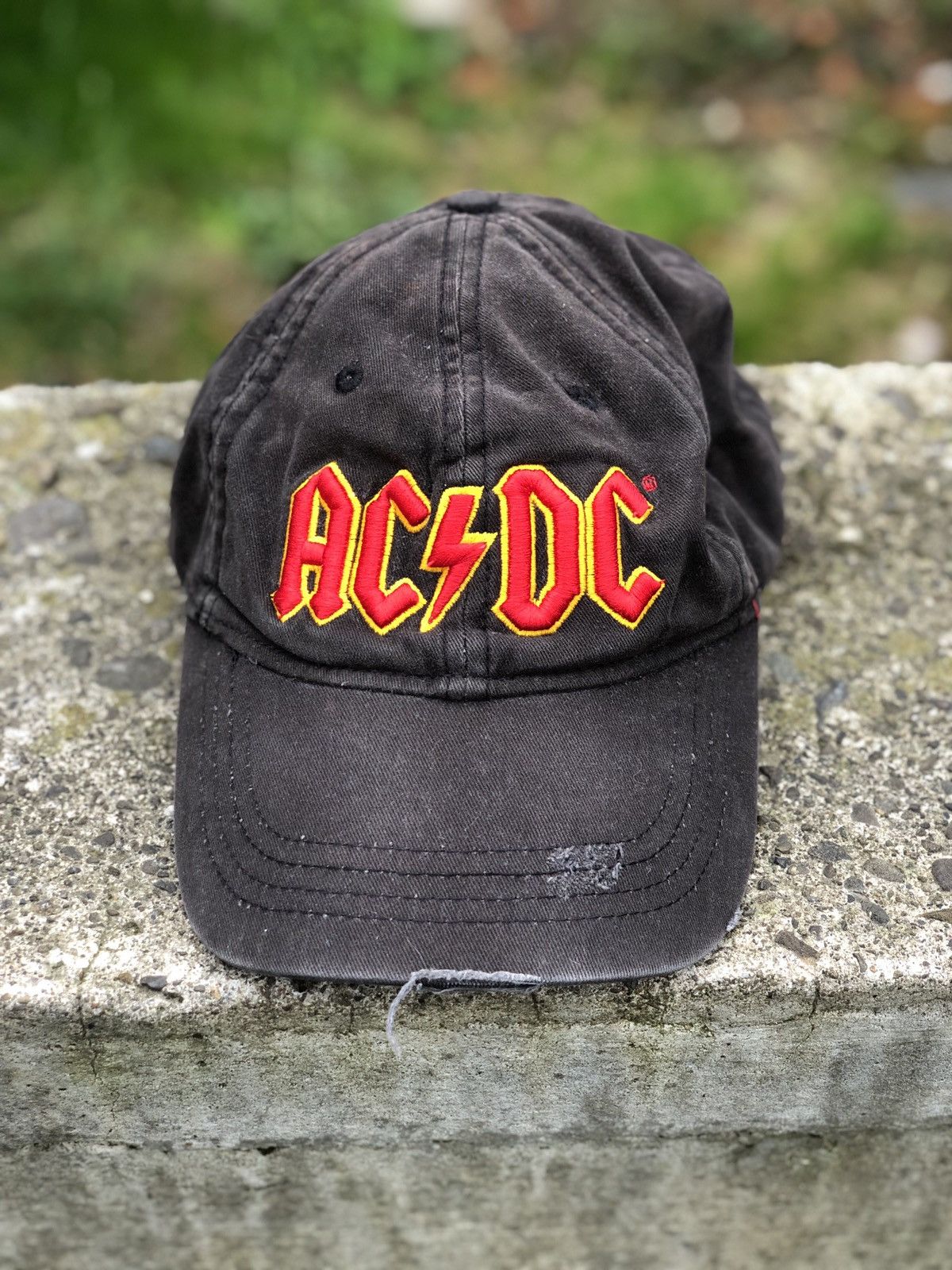 AC/DC × Band Tees Ac/Dc Rare Embroidery Logo Cap | Grailed