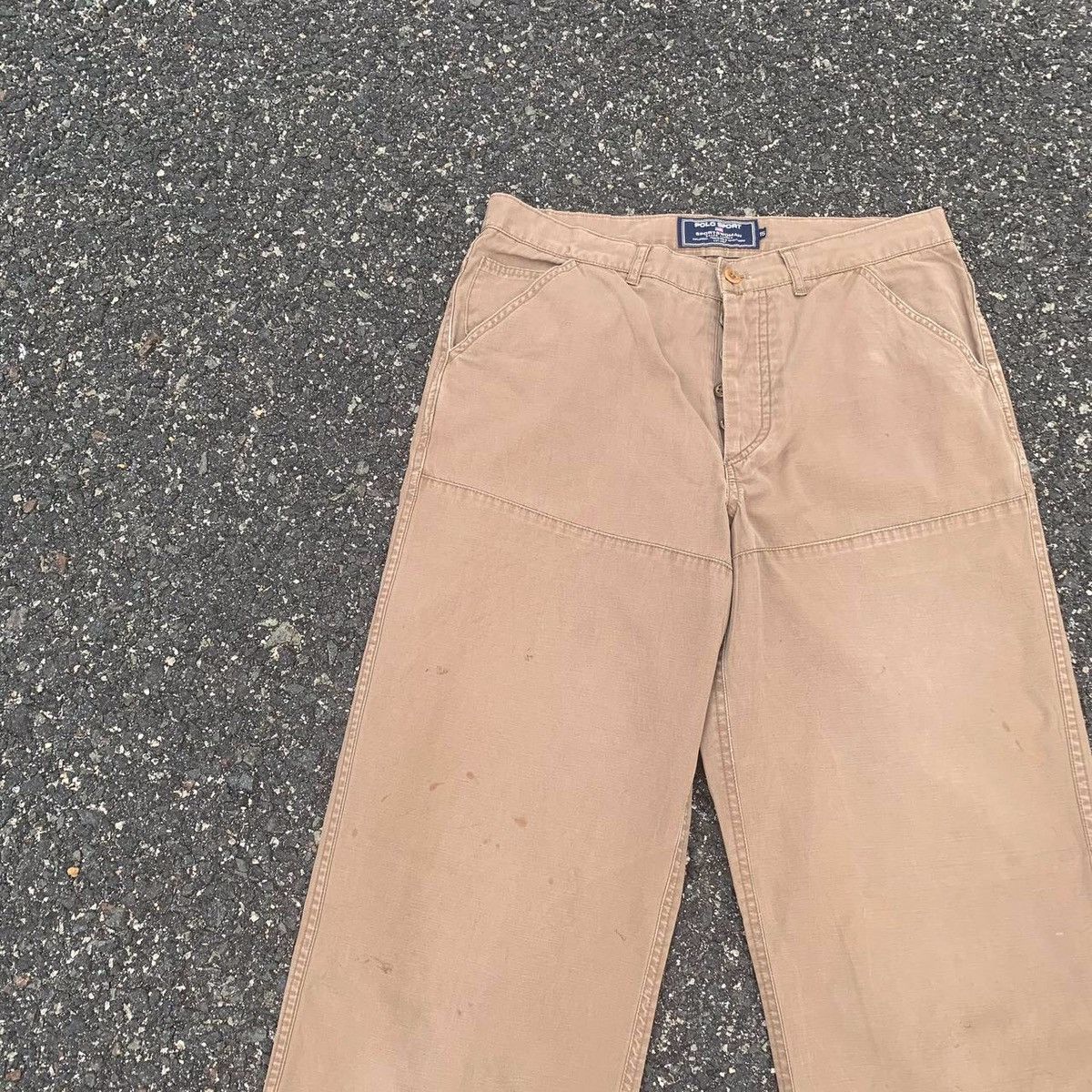 Polo Ralph Lauren × Ralph Lauren Polo Sport By Ralph Lauren Faded Double Knee Trousers Pants Size US 30 / EU 46 - 5 Thumbnail