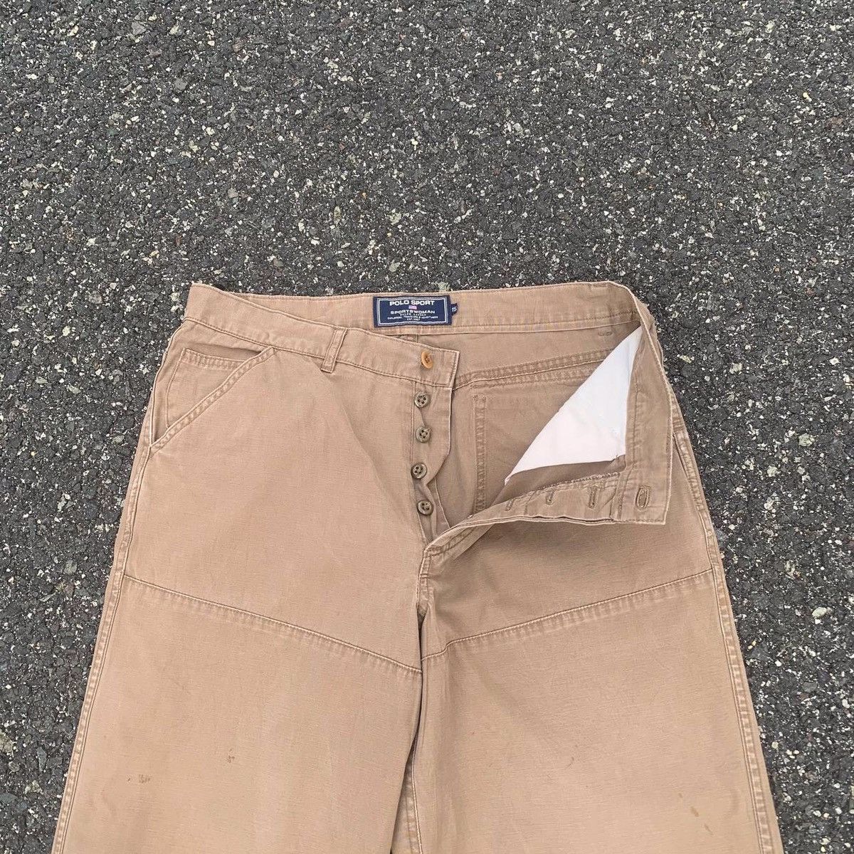 Polo Ralph Lauren × Ralph Lauren Polo Sport By Ralph Lauren Faded Double Knee Trousers Pants Size US 30 / EU 46 - 9 Thumbnail