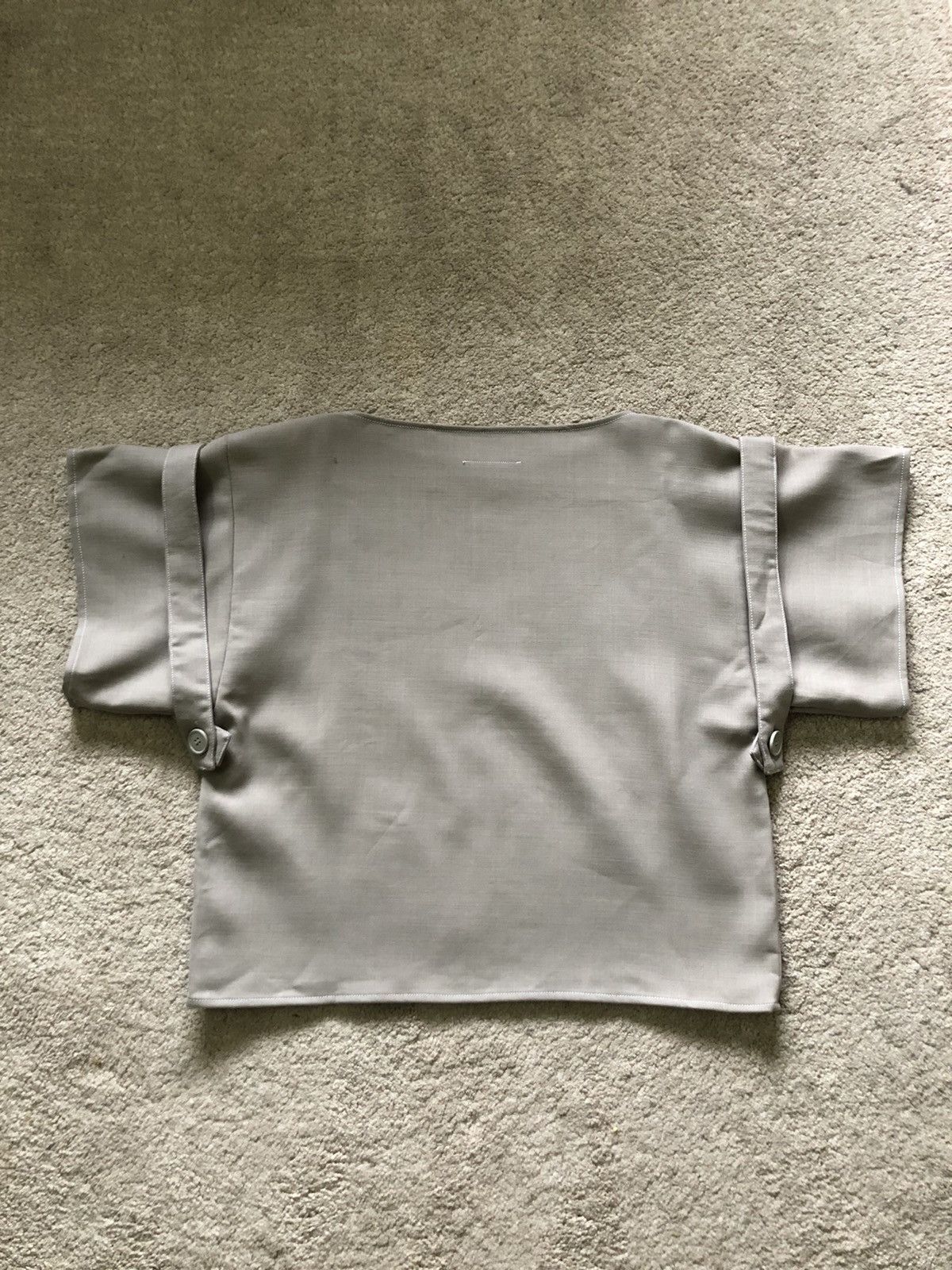 Maison Margiela 2000s Maison Margiela Cotton Wool Blend Boxy Shirt Size M / US 6-8 / IT 42-44 - 7 Thumbnail