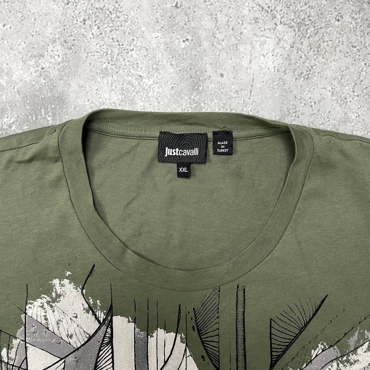 Just Cavalli Just Cavalli Tiger T Shirt Olive Green Size XXL Size US XXL / EU 58 / 5 - 2 Thumbnail