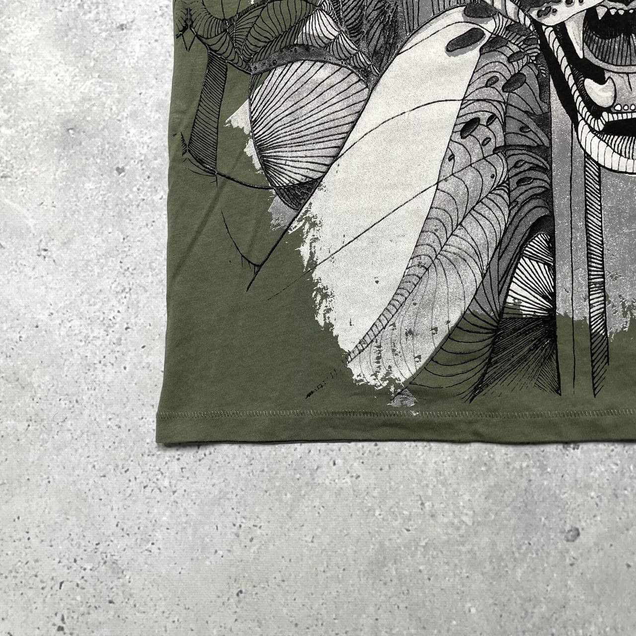 Just Cavalli Just Cavalli Tiger T Shirt Olive Green Size XXL Size US XXL / EU 58 / 5 - 9 Thumbnail