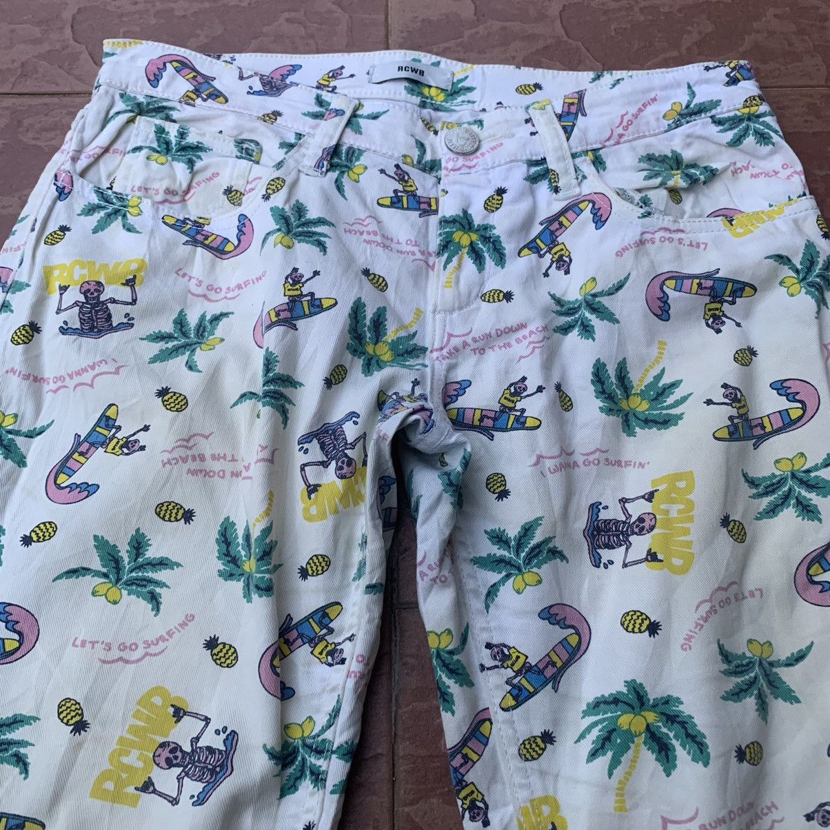 Japanese Brand RCWB FULLPRINTED SKULLS CROPPED PANTS Size US 29 - 4 Thumbnail