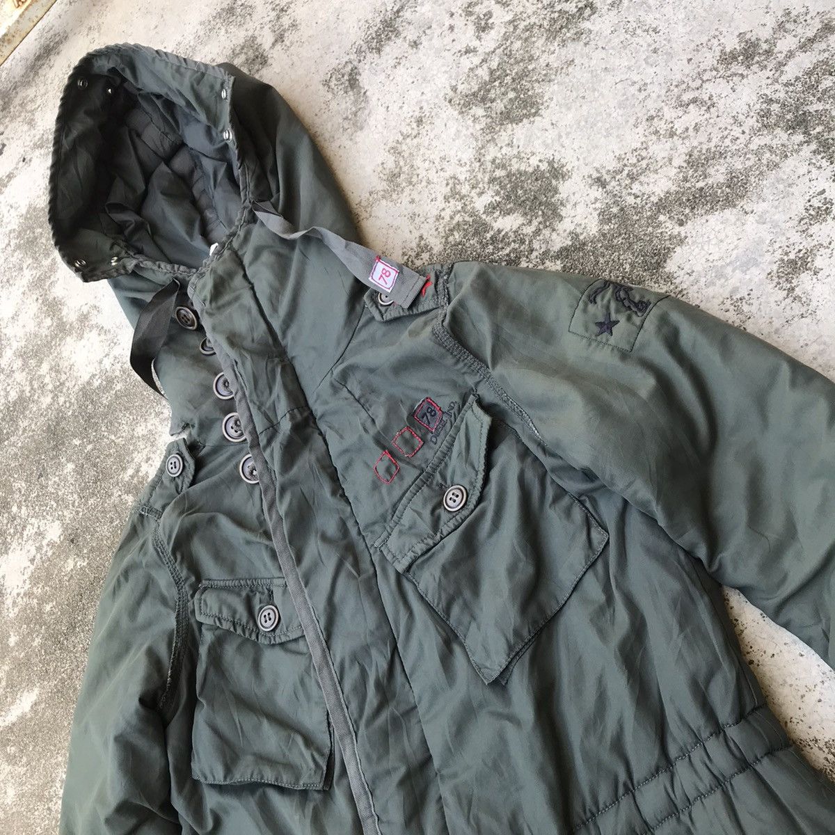 Diesel DIESEL QUILTED PARKA JACKET MILITARY FADED JACKET Size S / US 4 / IT 40 - 4 Thumbnail