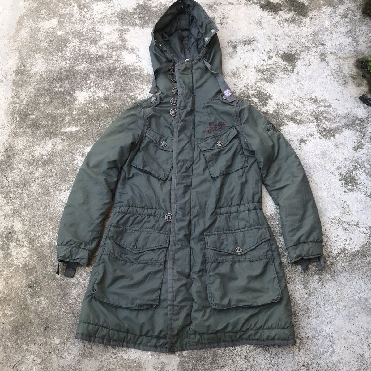 Diesel DIESEL QUILTED PARKA JACKET MILITARY FADED JACKET Size S / US 4 / IT 40 - 1 Thumbnail