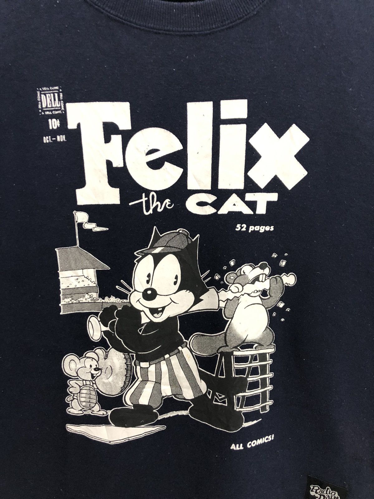 Cartoon Network SS28 Felix The Cat Sweatshirt Anime Comedy By Radio Days Size US L / EU 52-54 / 3 - 4 Thumbnail