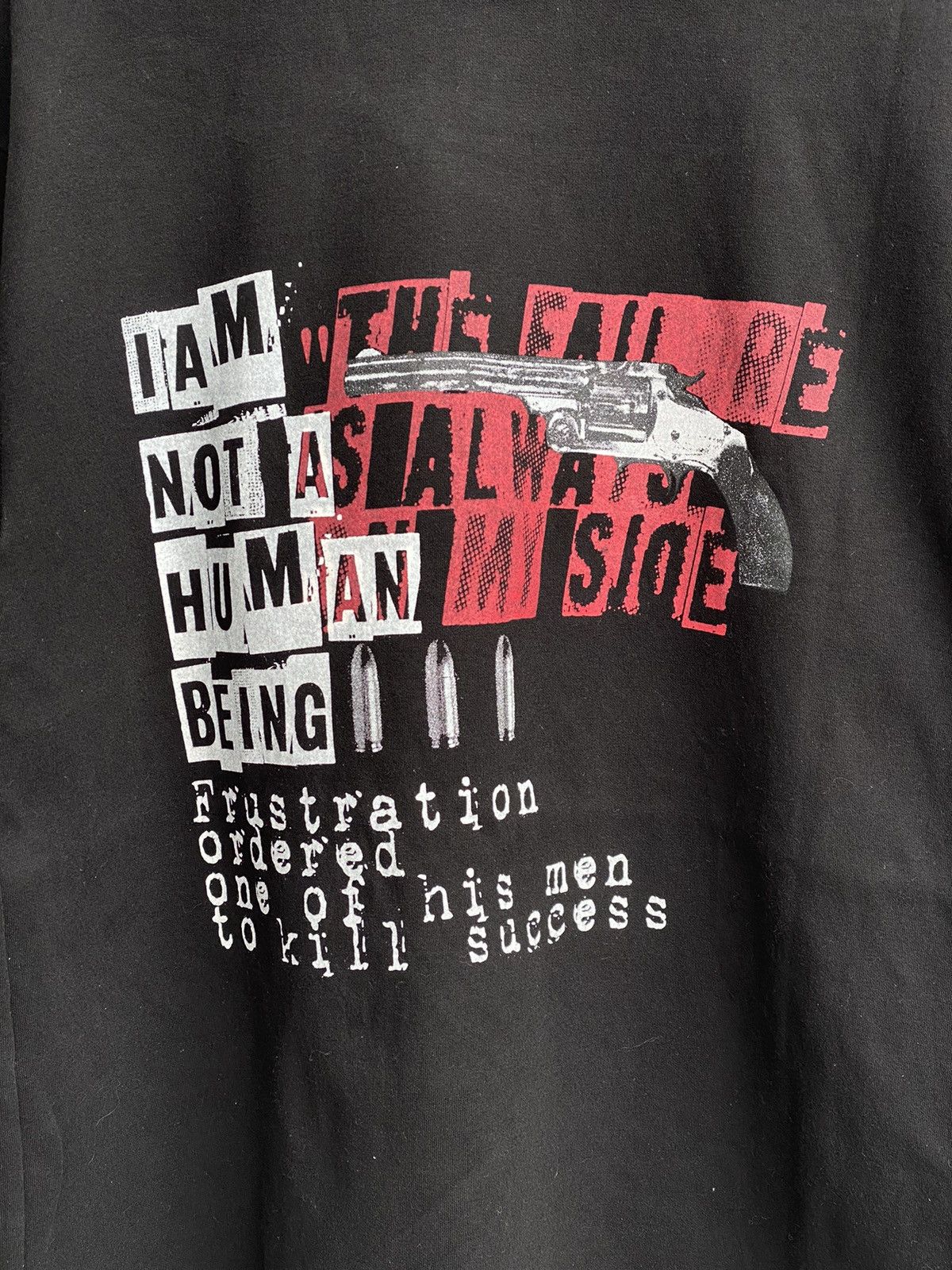 I Am Not A Human Being I am not Human Being Skulls Punk Crewneck /Bjork Greenday Size US XL / EU 56 / 4 - 3 Thumbnail