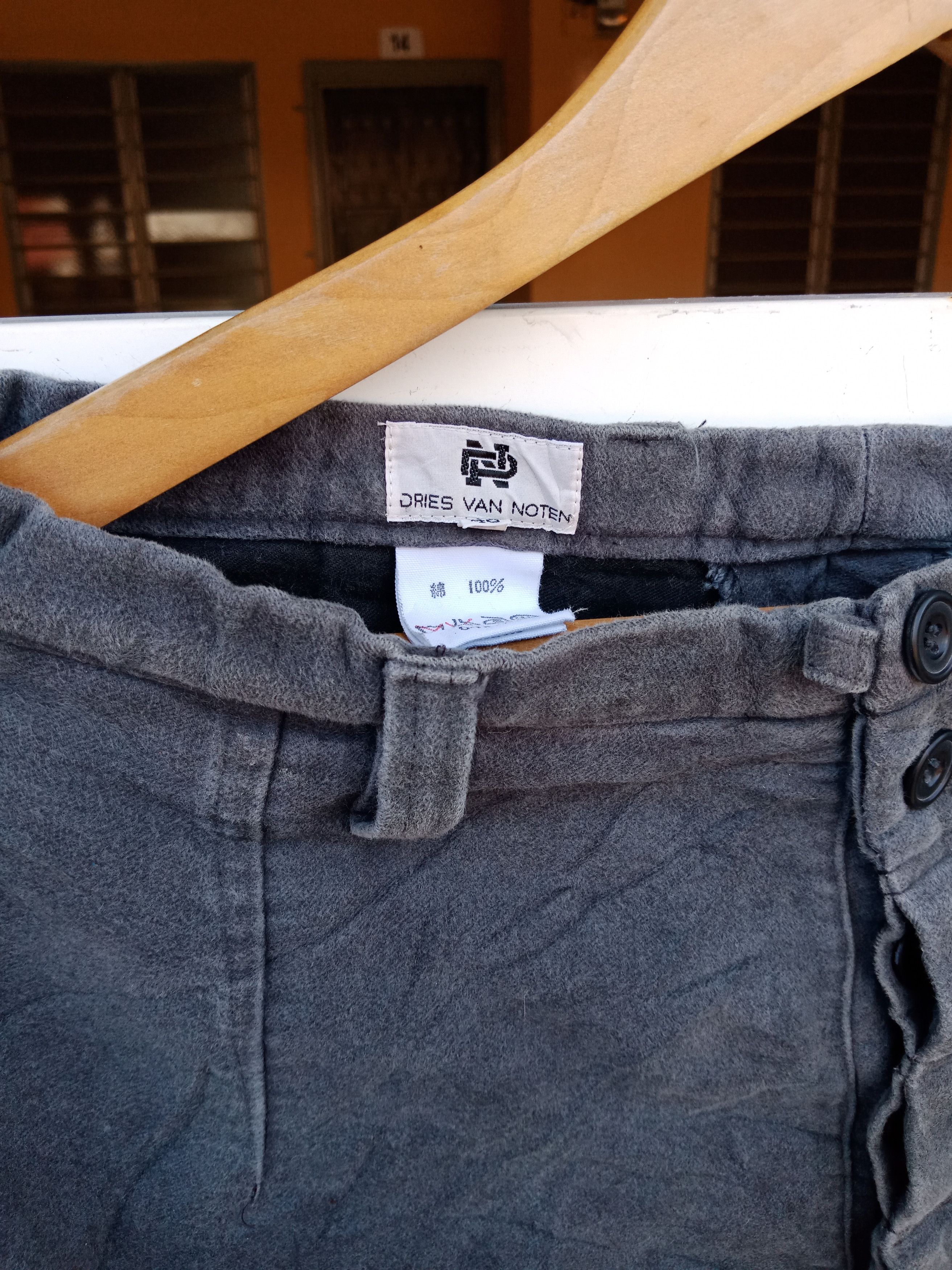 Dries Van Noten Dries Van Noten Gray Wide Pants Size US 29 - 8 Thumbnail