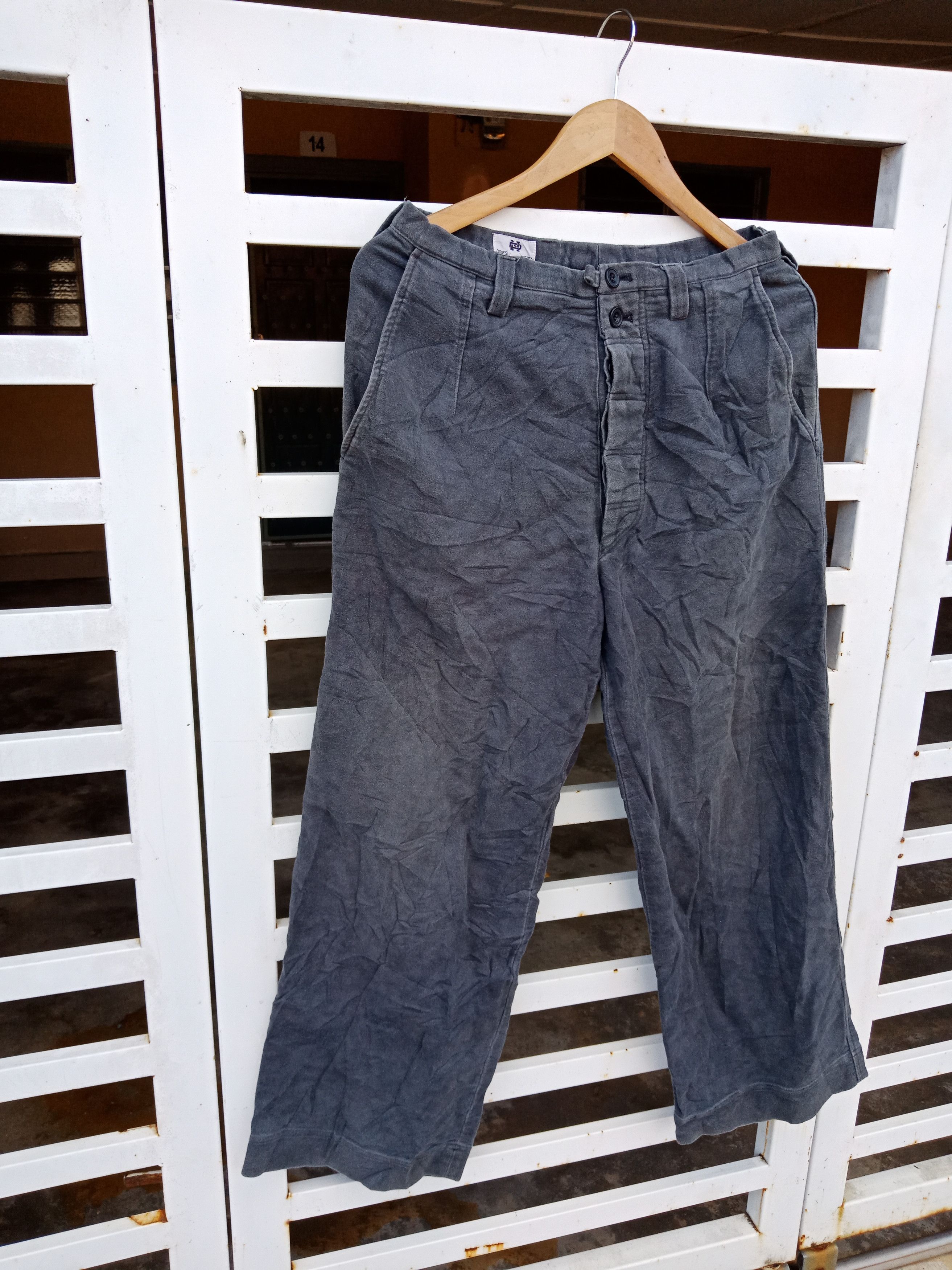 Dries Van Noten Dries Van Noten Gray Wide Pants Size US 29 - 3 Thumbnail