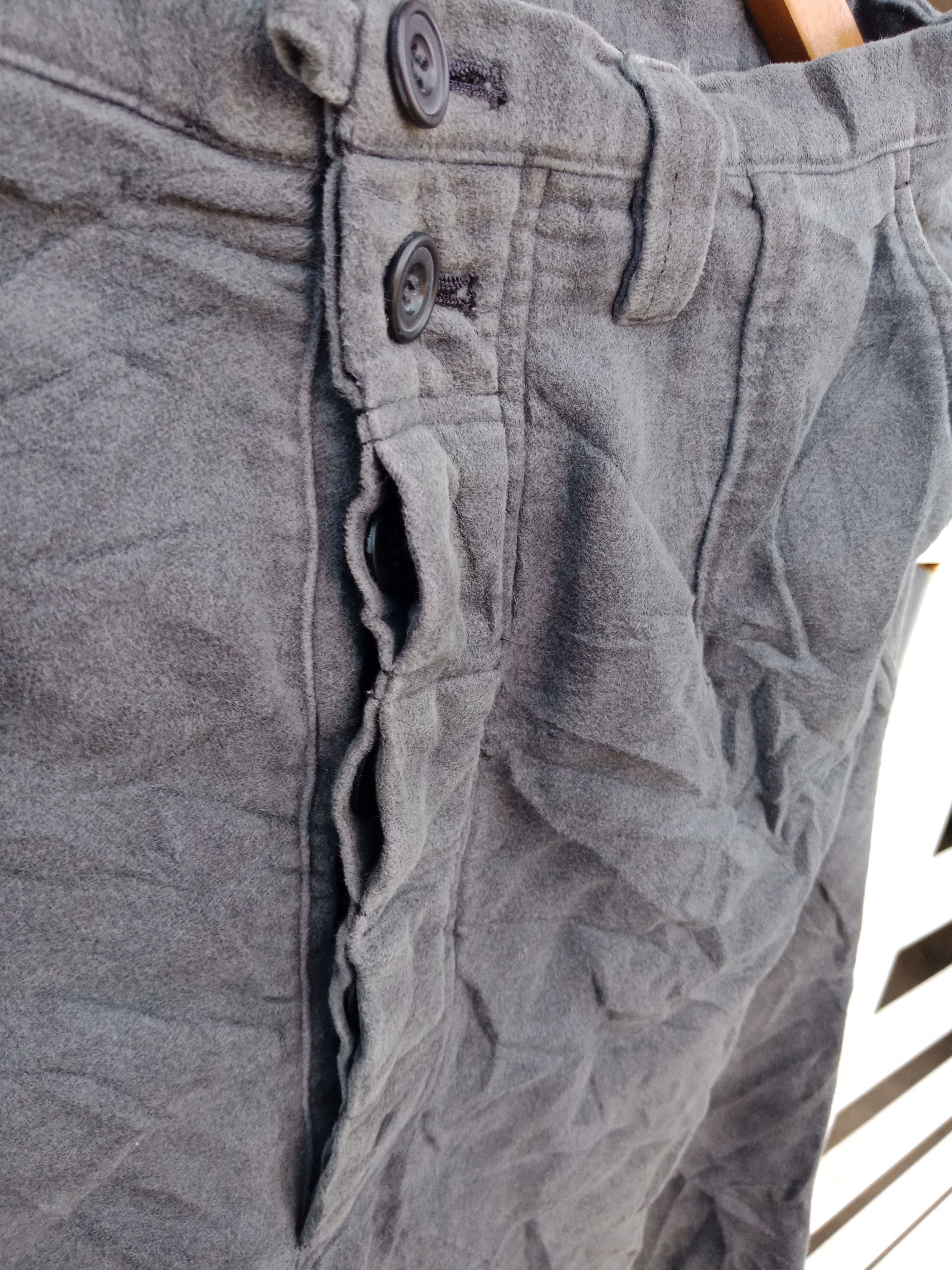 Dries Van Noten Dries Van Noten Gray Wide Pants Size US 29 - 6 Thumbnail