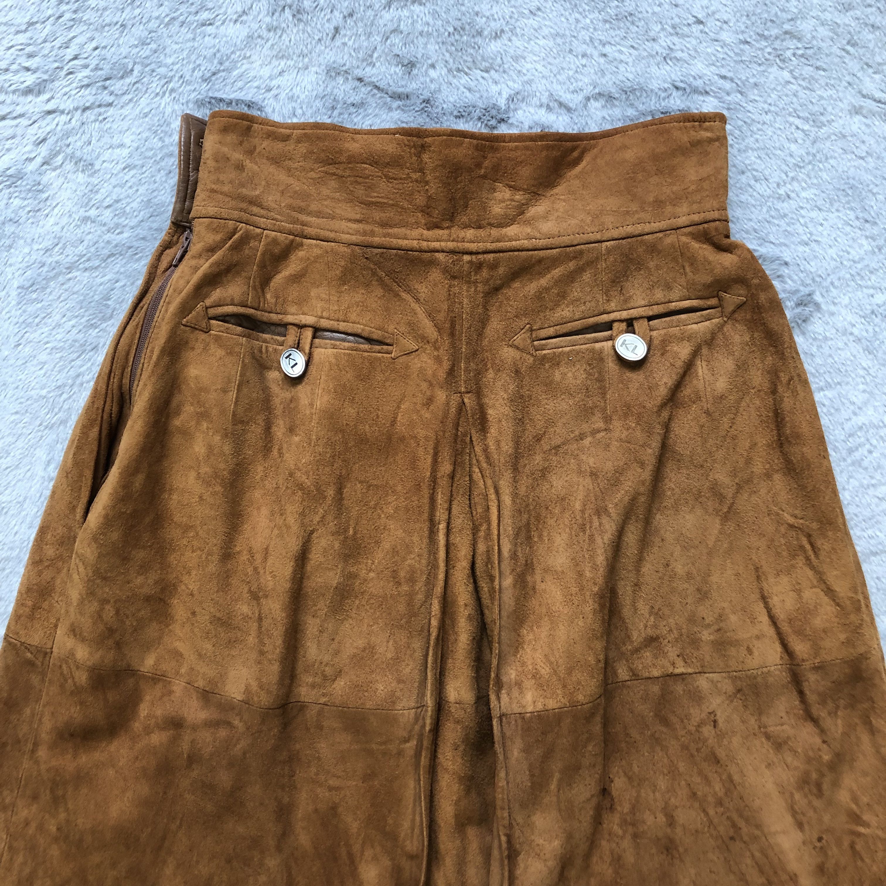 Karl Lagerfeld RARE🔥 KARL LEGERFELD SUEDE LEATHER SKIRTS #6741-84 Size 24" / US 00 / IT 34 - 11 Thumbnail
