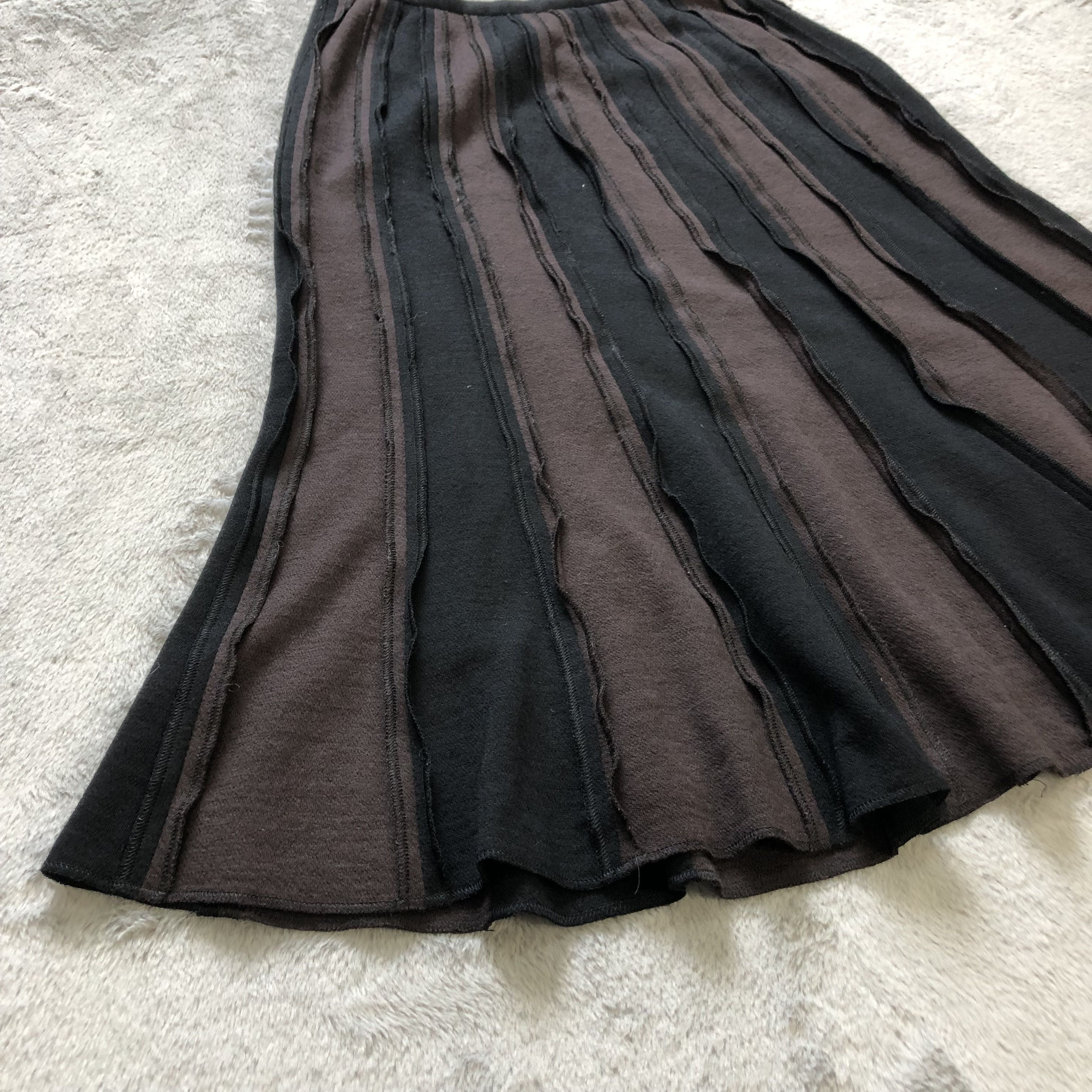 Sonia Rykiel SONIA RYKIEL DECONSTRUCKTED WOOLBLEND MINI SKIRTS #6752-84 Size 25" / US 0 / IT 36 - 5 Thumbnail
