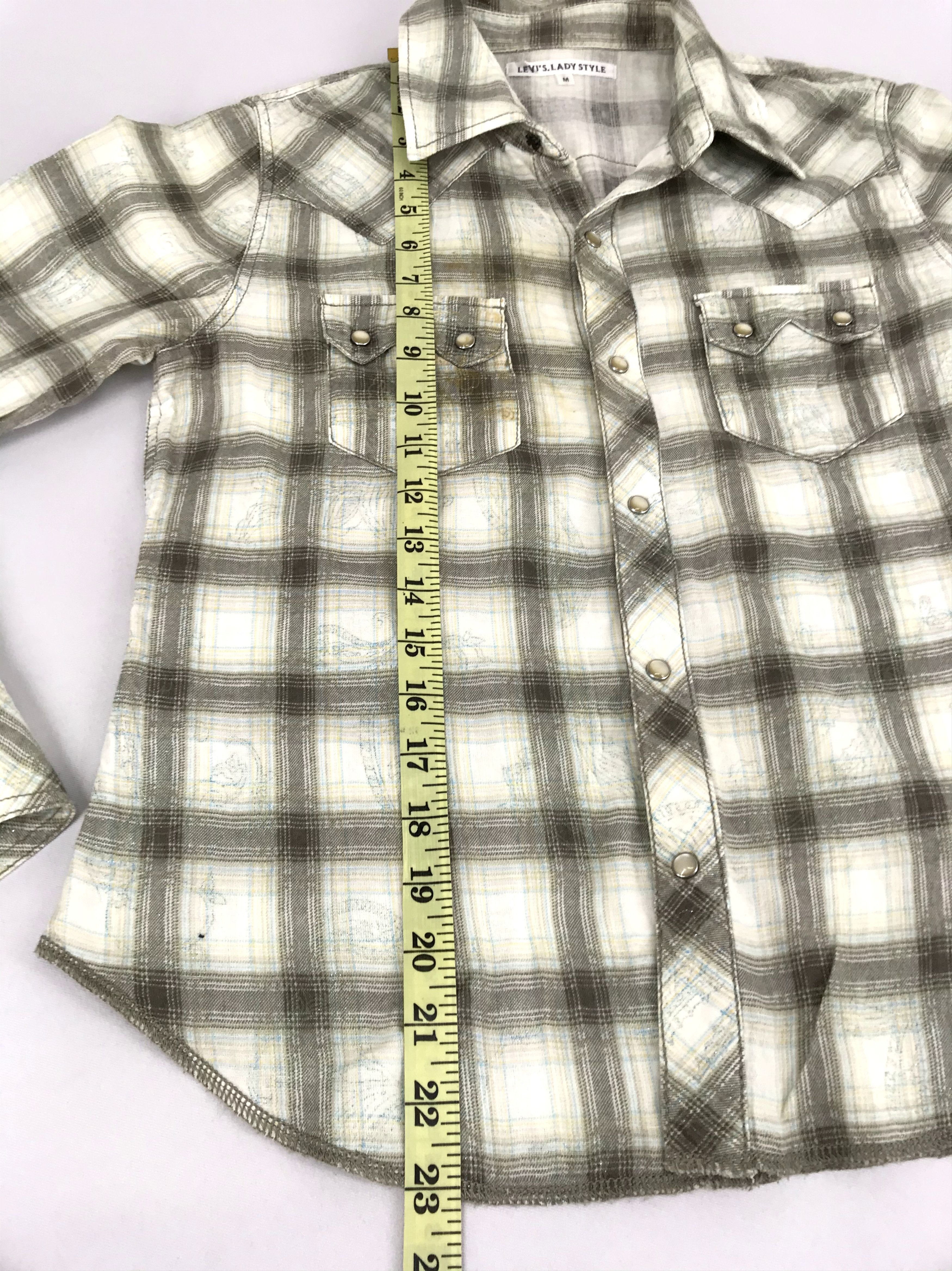 Levi's Vintage Levi's Lady Style Snap Button Flannel Double Pocket Size S / US 4 / IT 40 - 11 Thumbnail