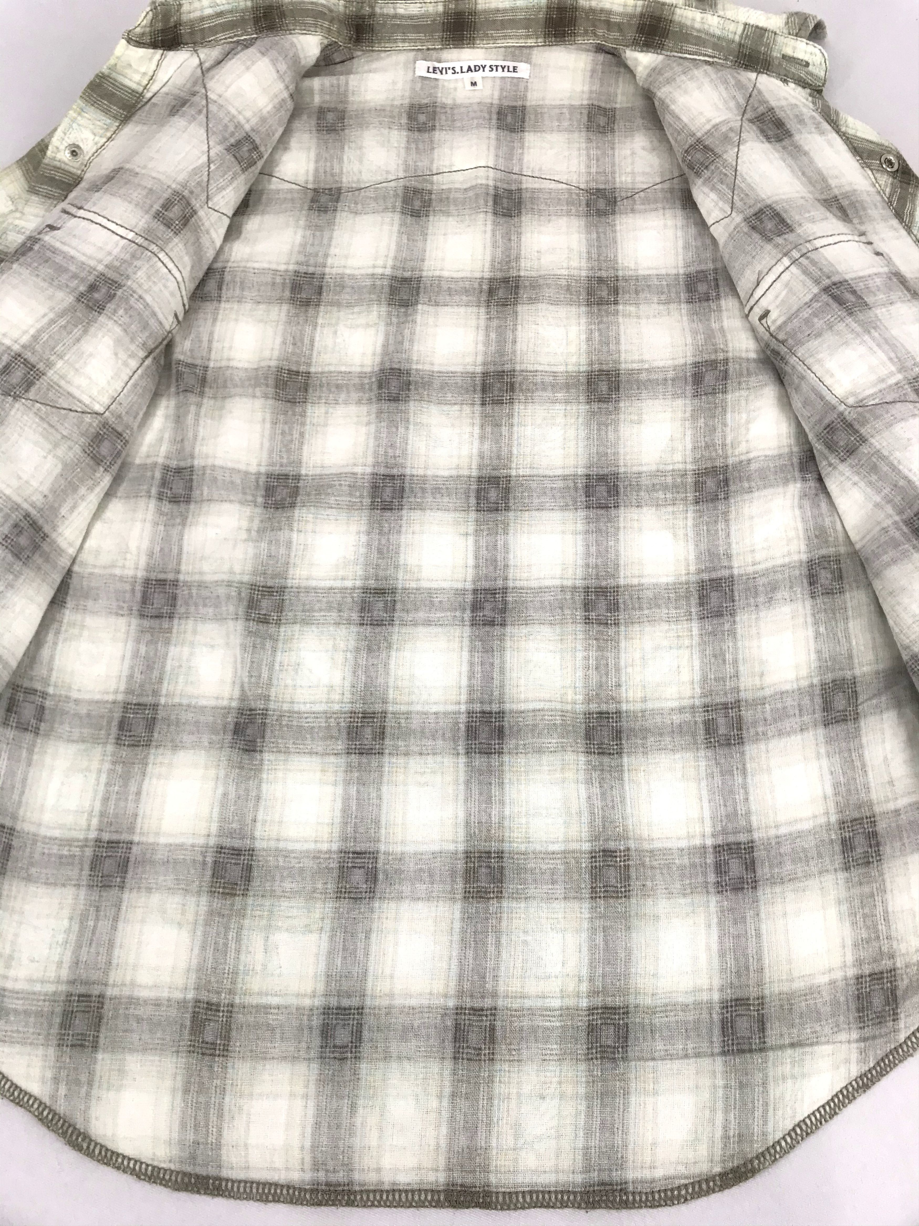 Levi's Vintage Levi's Lady Style Snap Button Flannel Double Pocket Size S / US 4 / IT 40 - 5 Thumbnail