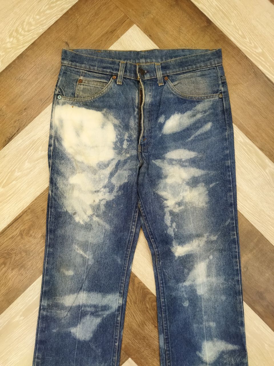 Levi's Vintage Clothing Vintage Levi's Orange Tag Bleach Jeans Size US 33 - 12 Thumbnail