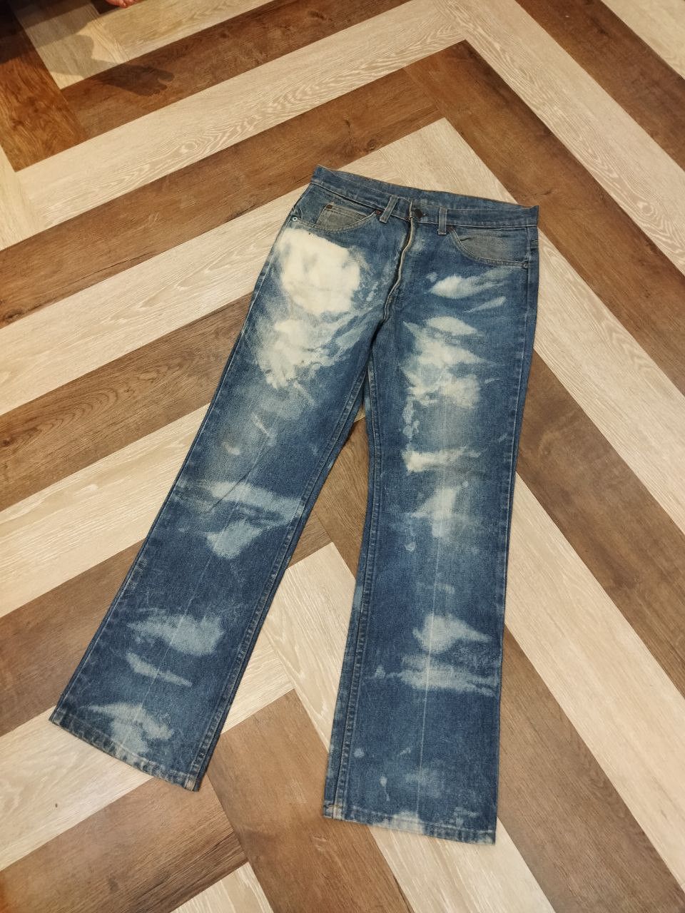Levi's Vintage Clothing Vintage Levi's Orange Tag Bleach Jeans Size US 33 - 9 Thumbnail