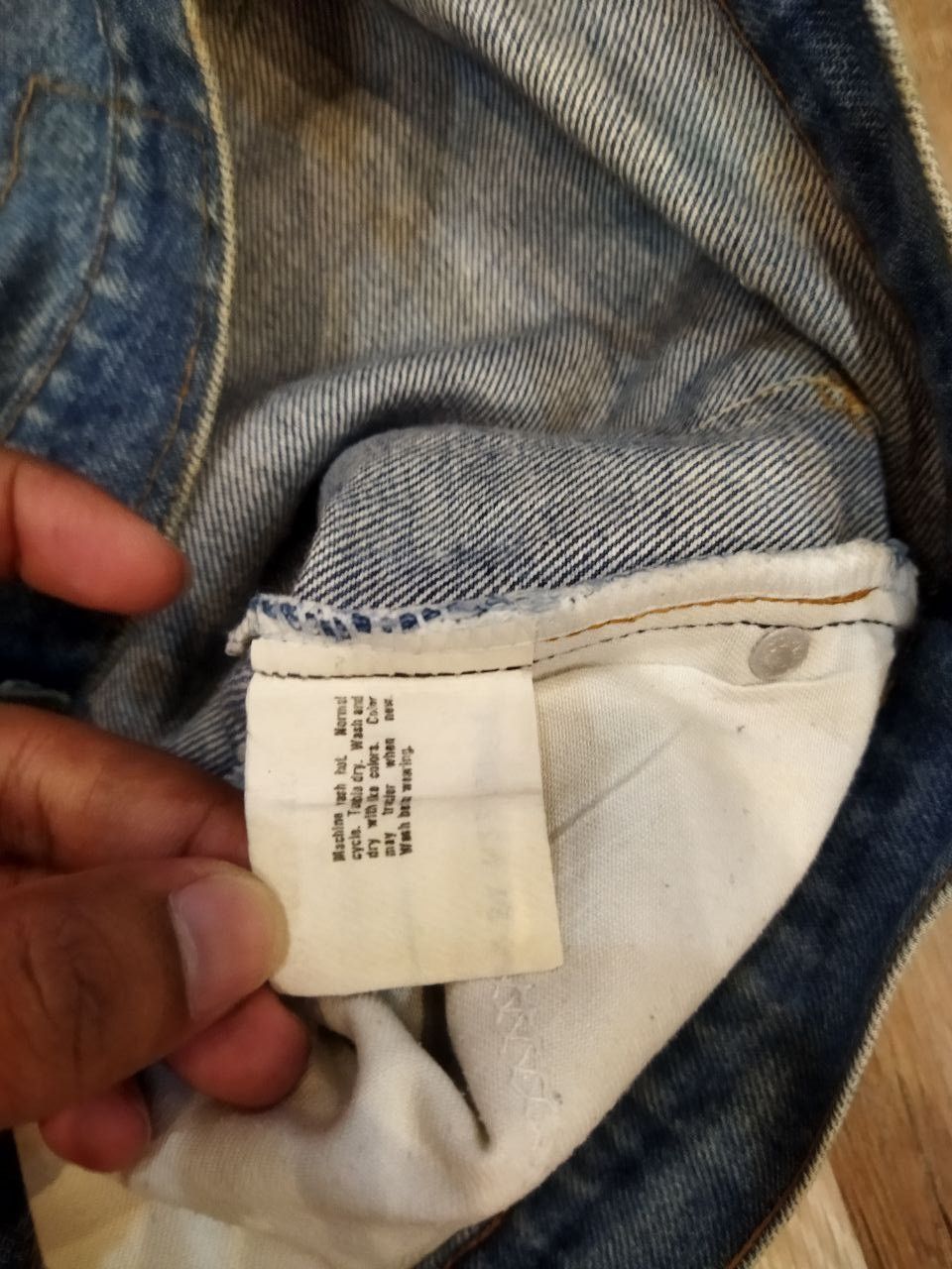 Levi's Vintage Clothing Vintage Levi's Orange Tag Bleach Jeans Size US 33 - 3 Thumbnail