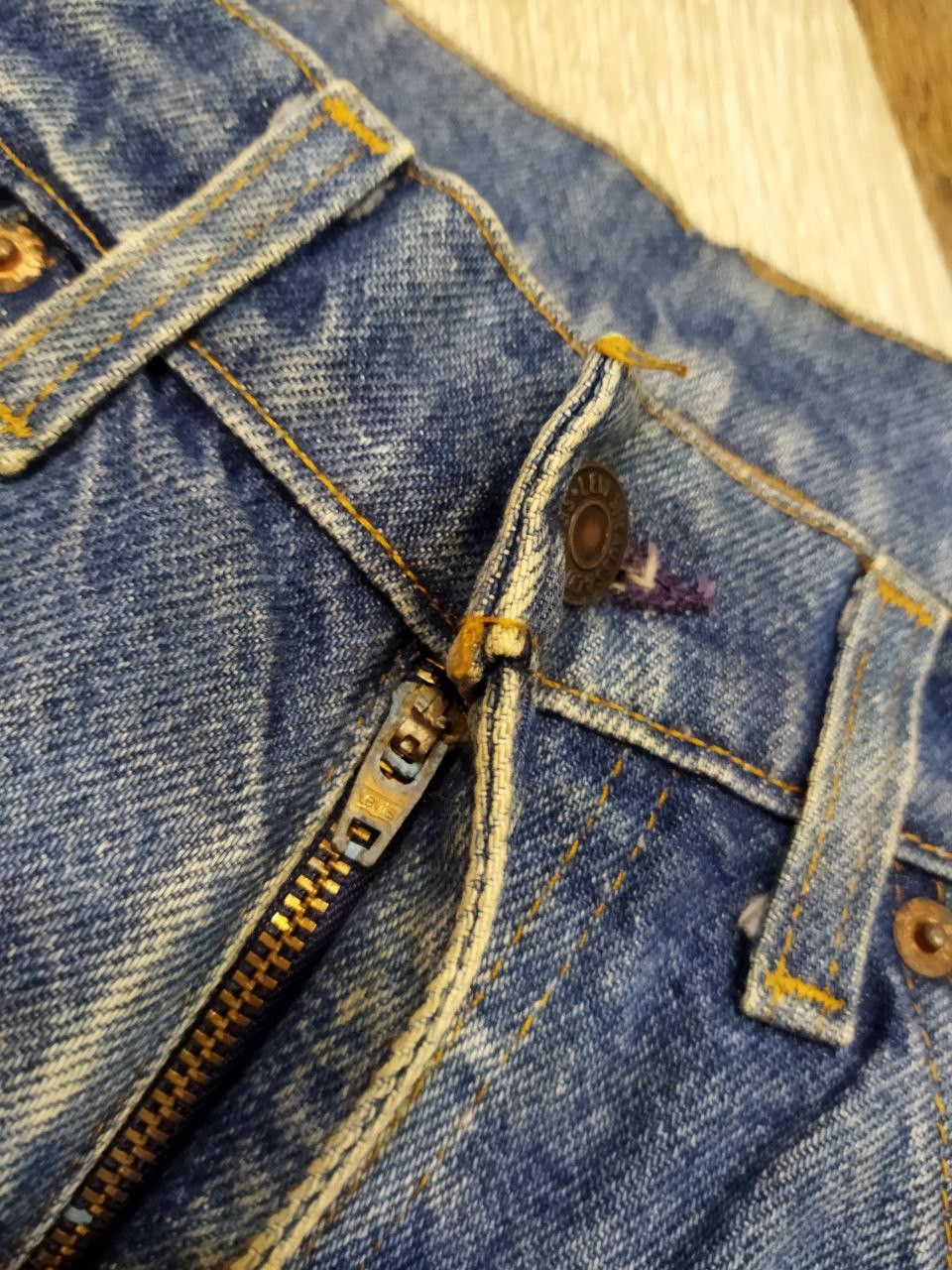 Levi's Vintage Clothing Vintage Levi's Orange Tag Bleach Jeans Size US 33 - 10 Thumbnail