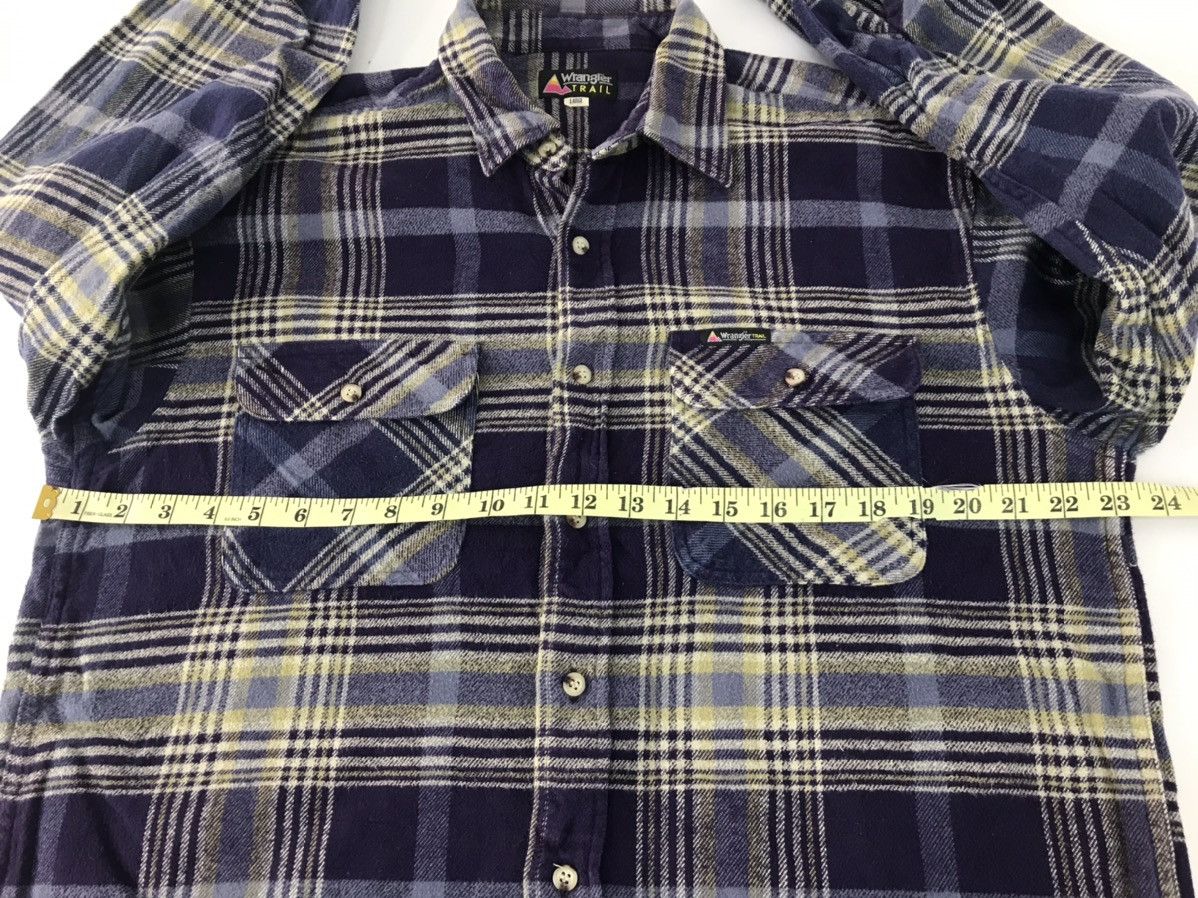 Flannel × Wrangler Wrangler Trails Flannel Shirt Button Down Plaid Checked Size US L / EU 52-54 / 3 - 9 Thumbnail