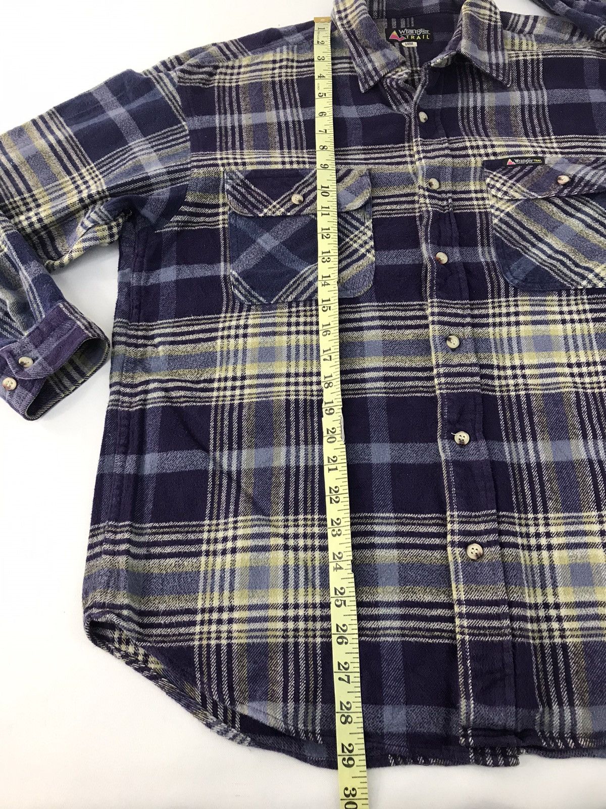 Flannel × Wrangler Wrangler Trails Flannel Shirt Button Down Plaid Checked Size US L / EU 52-54 / 3 - 10 Thumbnail