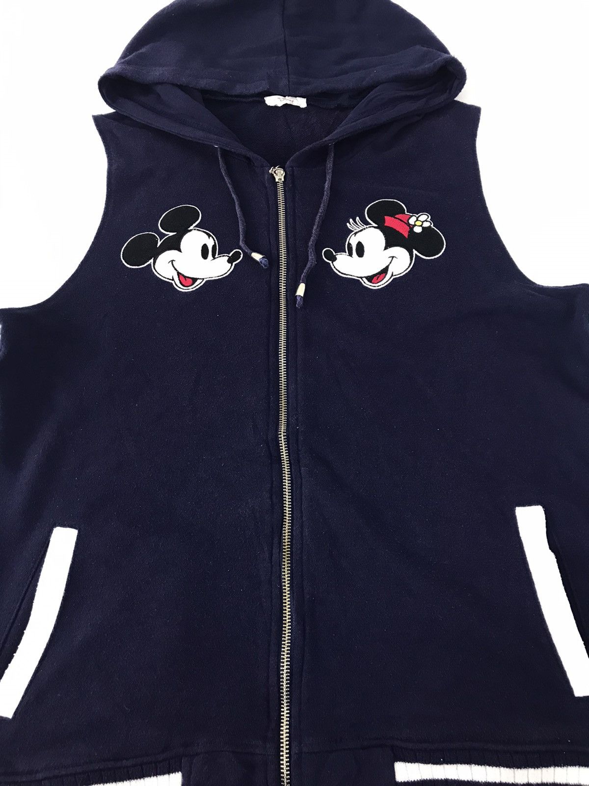 Disney × Mickey Mouse Disney Mickey Minnie Mouse Hoodie Varsity Jacket Size M / US 6-8 / IT 42-44 - 3 Thumbnail
