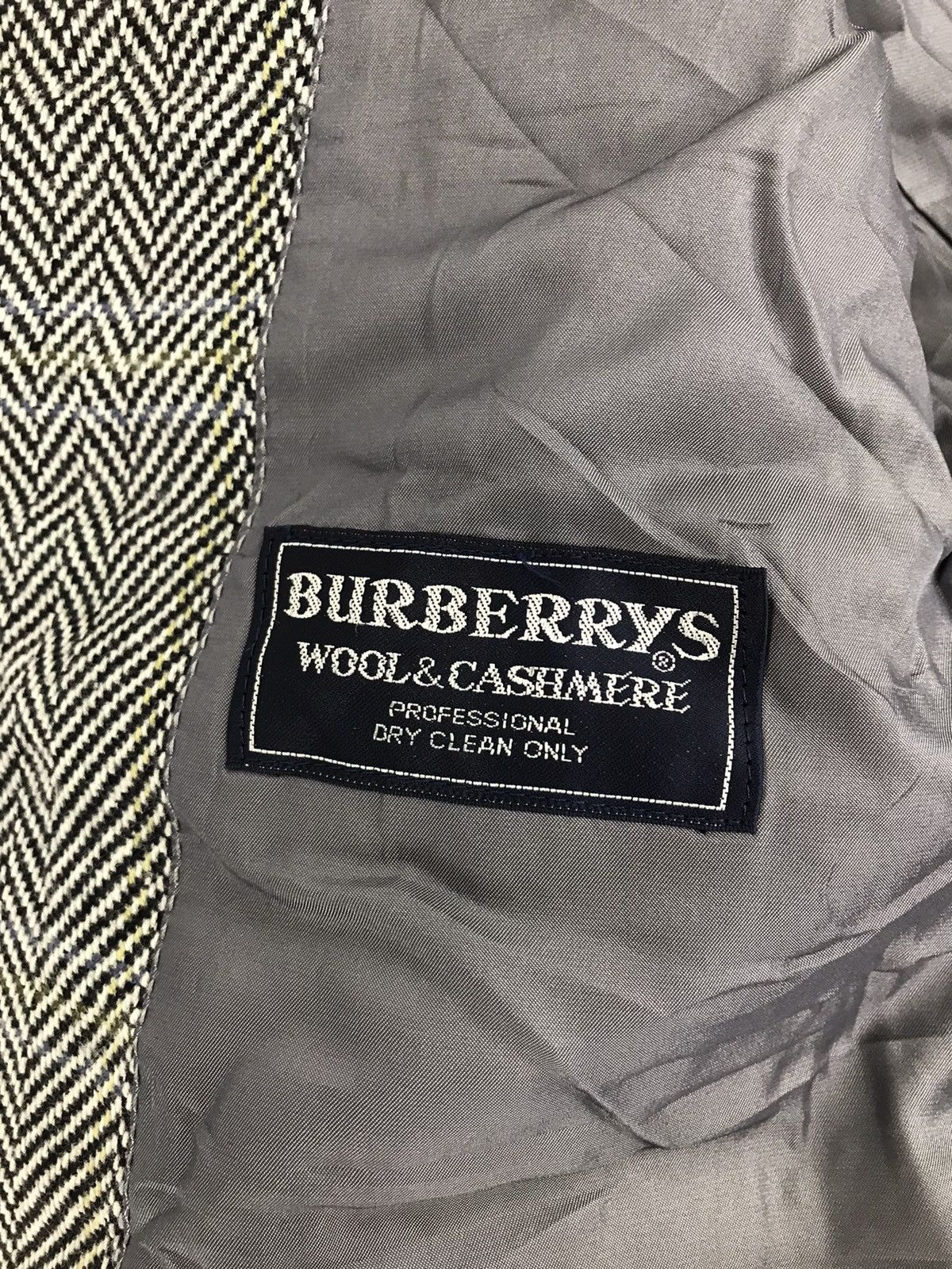 Burberry × Designer × Vintage Burberrys Luxury Blazer Coat Jacket Wool & Cashmere Size 48R - 4 Thumbnail
