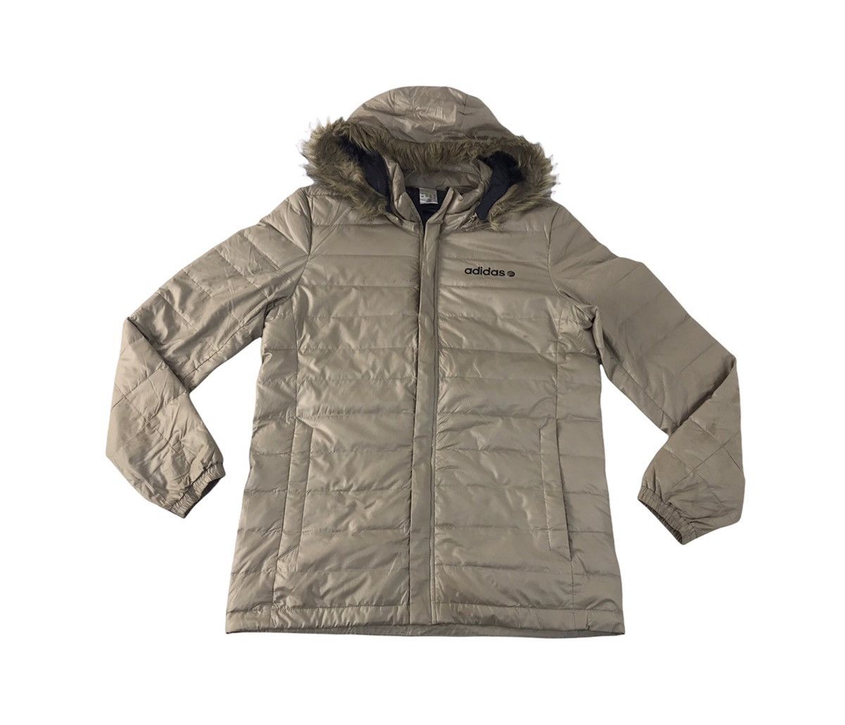 Adidas × Vintage Adidas Neo Label Puffer Quilted Light Hoodies Zipper Style Size US M / EU 48-50 / 2 - 1 Thumbnail