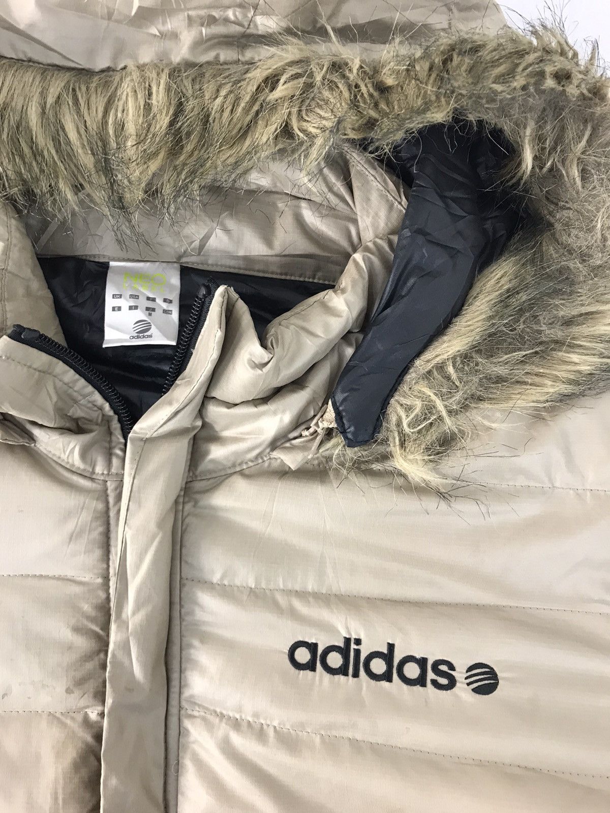 Adidas × Vintage Adidas Neo Label Puffer Quilted Light Hoodies Zipper Style Size US M / EU 48-50 / 2 - 3 Thumbnail