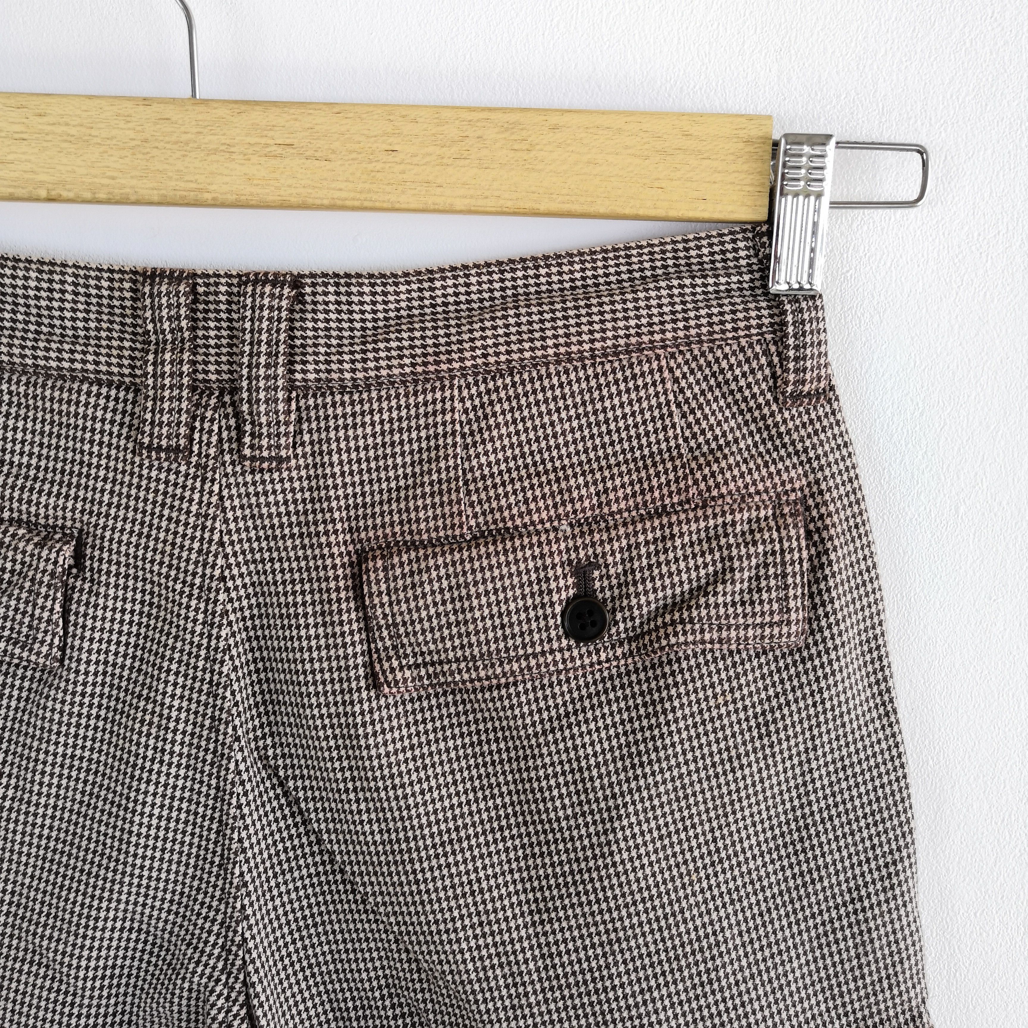 Japanese Brand × Vintage F. House Homme PlaidCargo Pants Houndstooth Trousers Size 28" / US 6 / IT 42 - 7 Thumbnail
