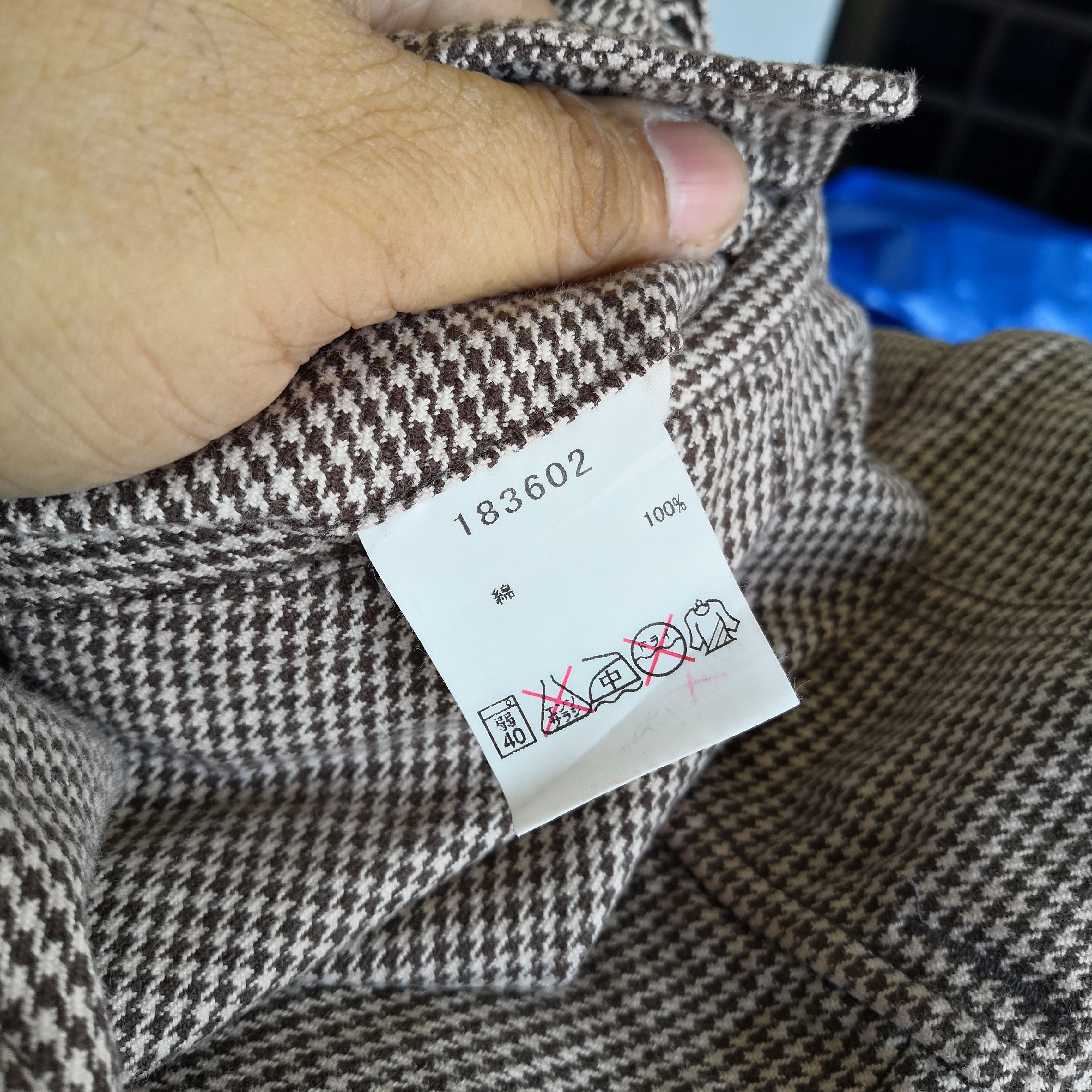 Japanese Brand × Vintage F. House Homme PlaidCargo Pants Houndstooth Trousers Size 28" / US 6 / IT 42 - 10 Thumbnail
