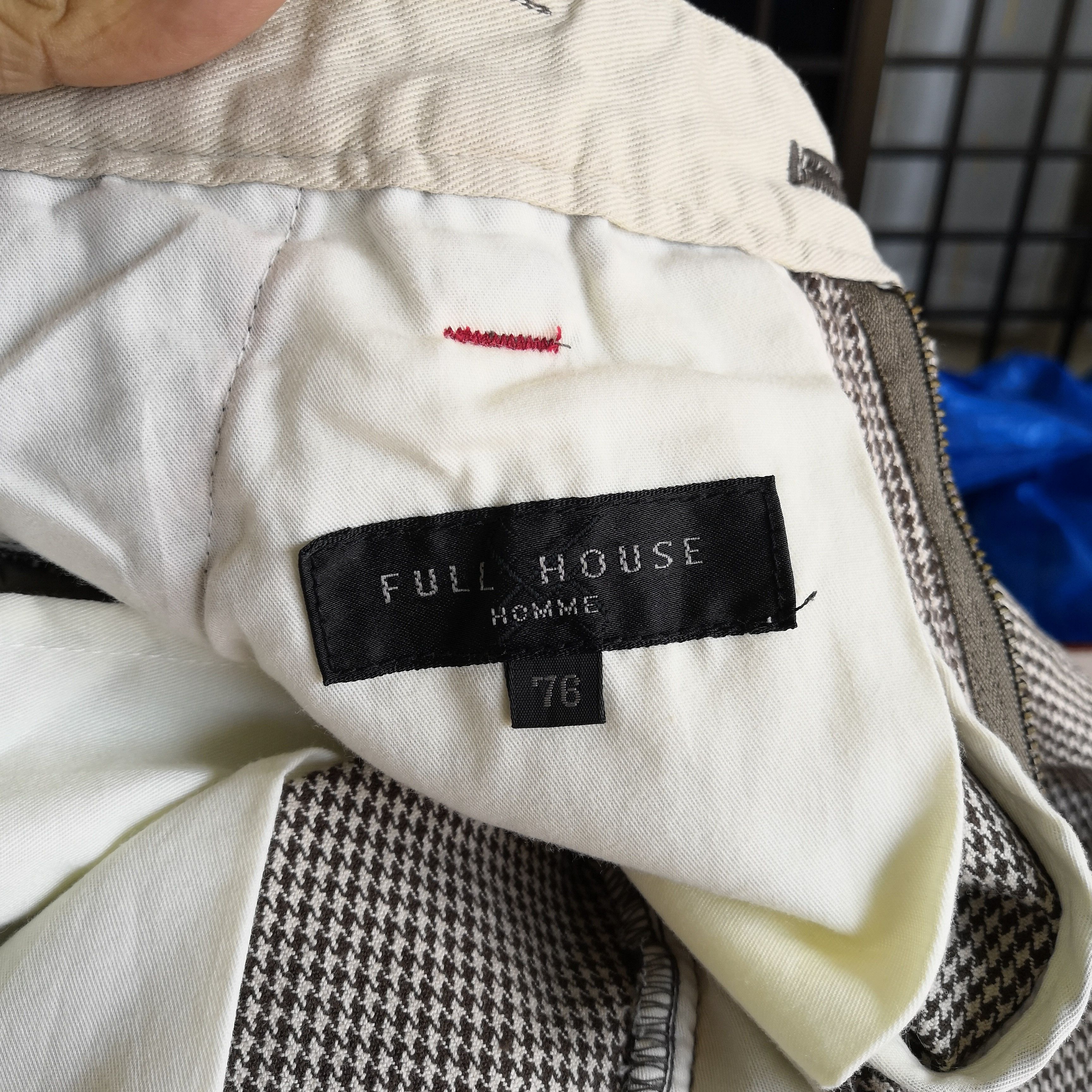 Japanese Brand × Vintage F. House Homme PlaidCargo Pants Houndstooth Trousers Size 28" / US 6 / IT 42 - 9 Thumbnail