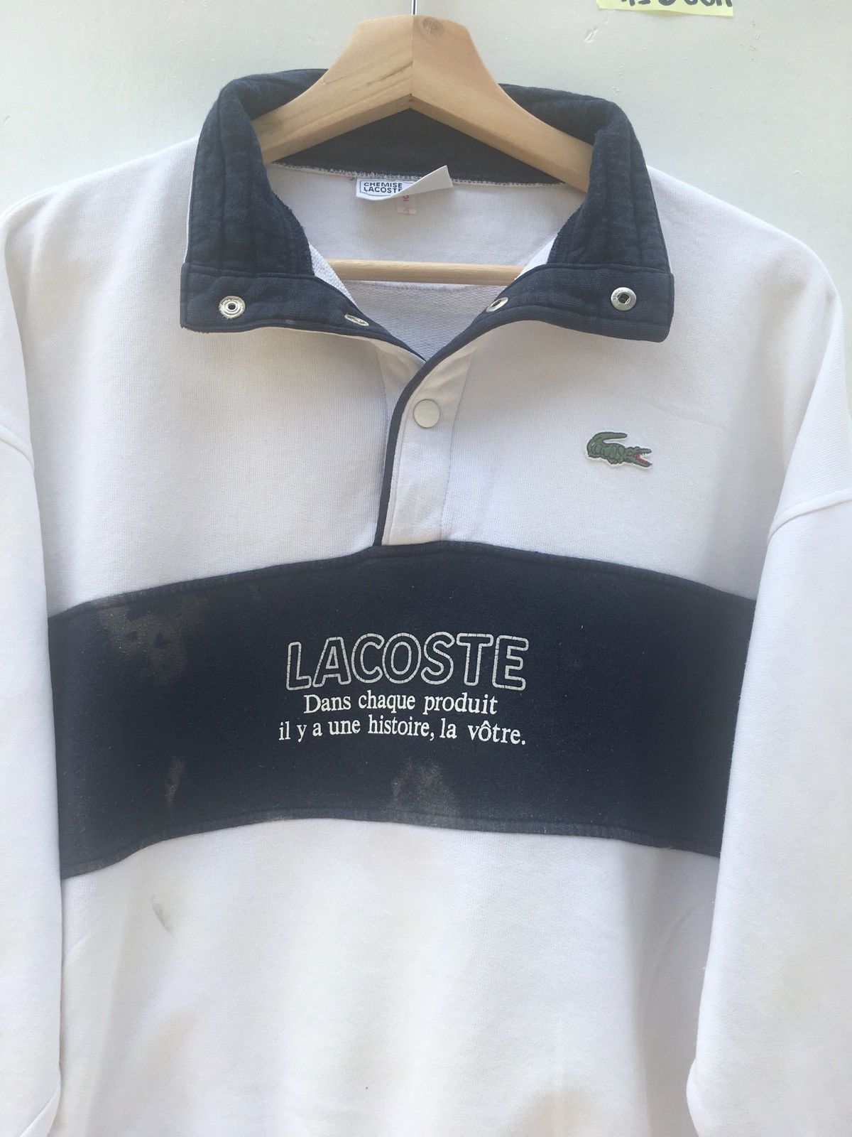 Lacoste Vintage Lacoste Sweatshirt Crewneck Big Logo Size US M / EU 48-50 / 2 - 4 Thumbnail