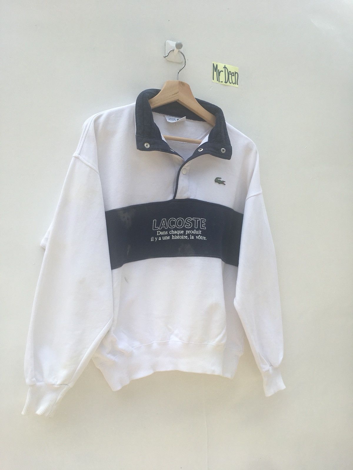 Lacoste Vintage Lacoste Sweatshirt Crewneck Big Logo Size US M / EU 48-50 / 2 - 3 Thumbnail