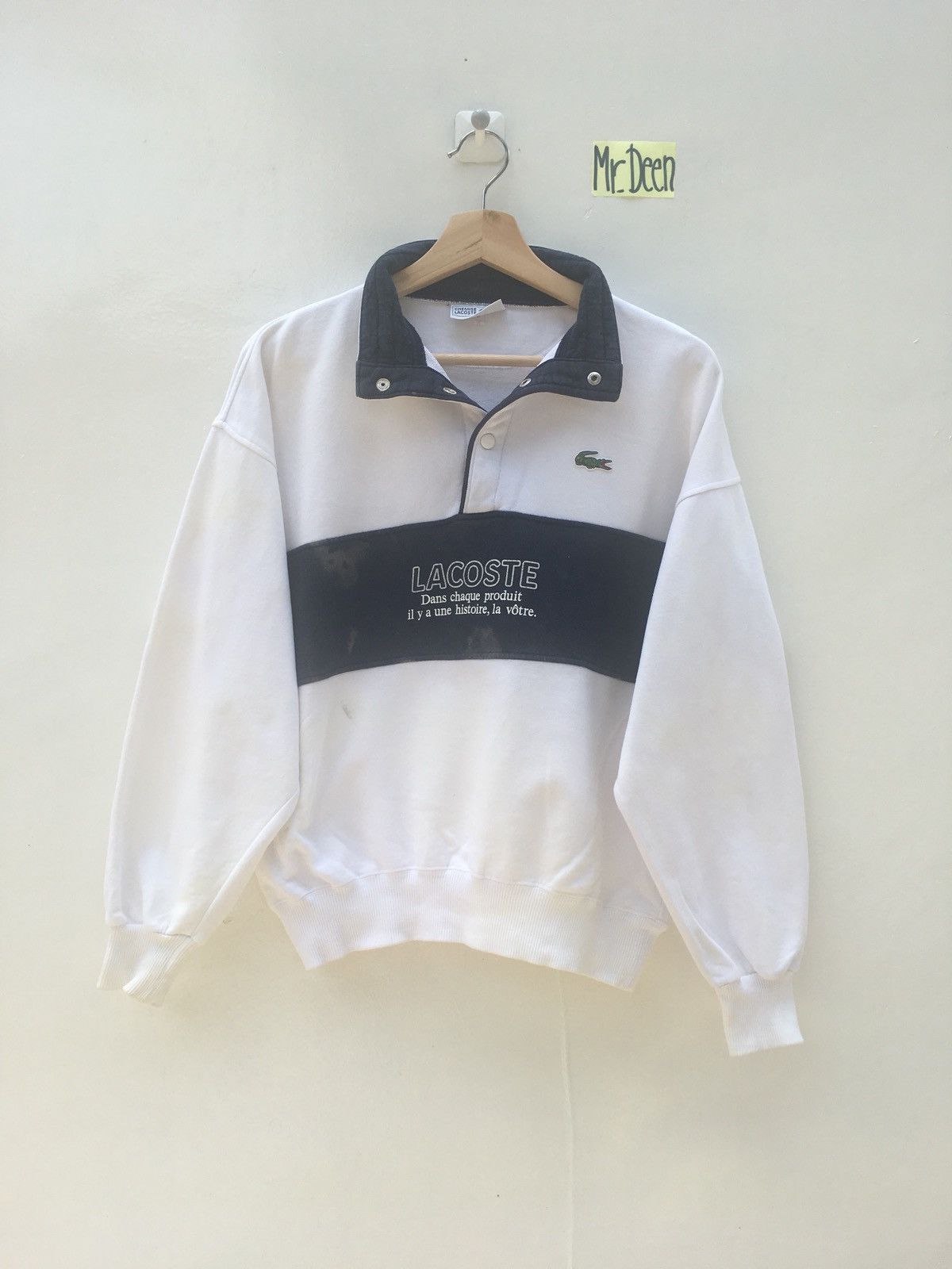 Vintage Lacoste Sweatshirt Crewneck Big Logo