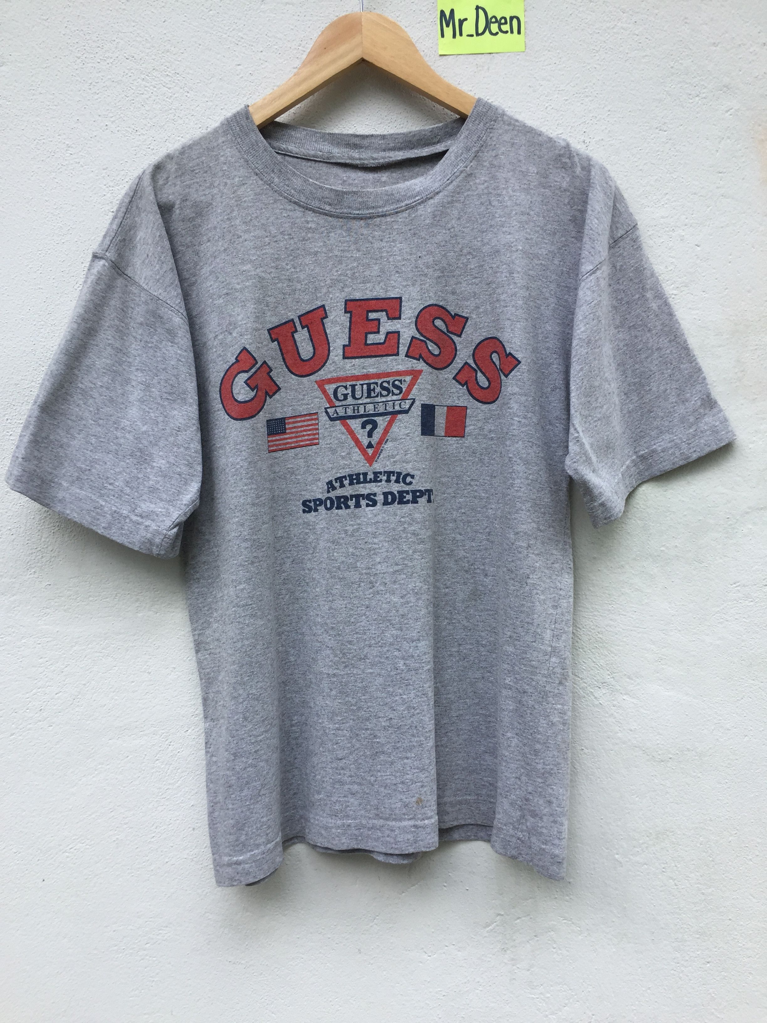 Guess VINTAGE 90s Guess Athletic Sport Dept Grey TShirt Size US L / EU 52-54 / 3 - 1 Thumbnail