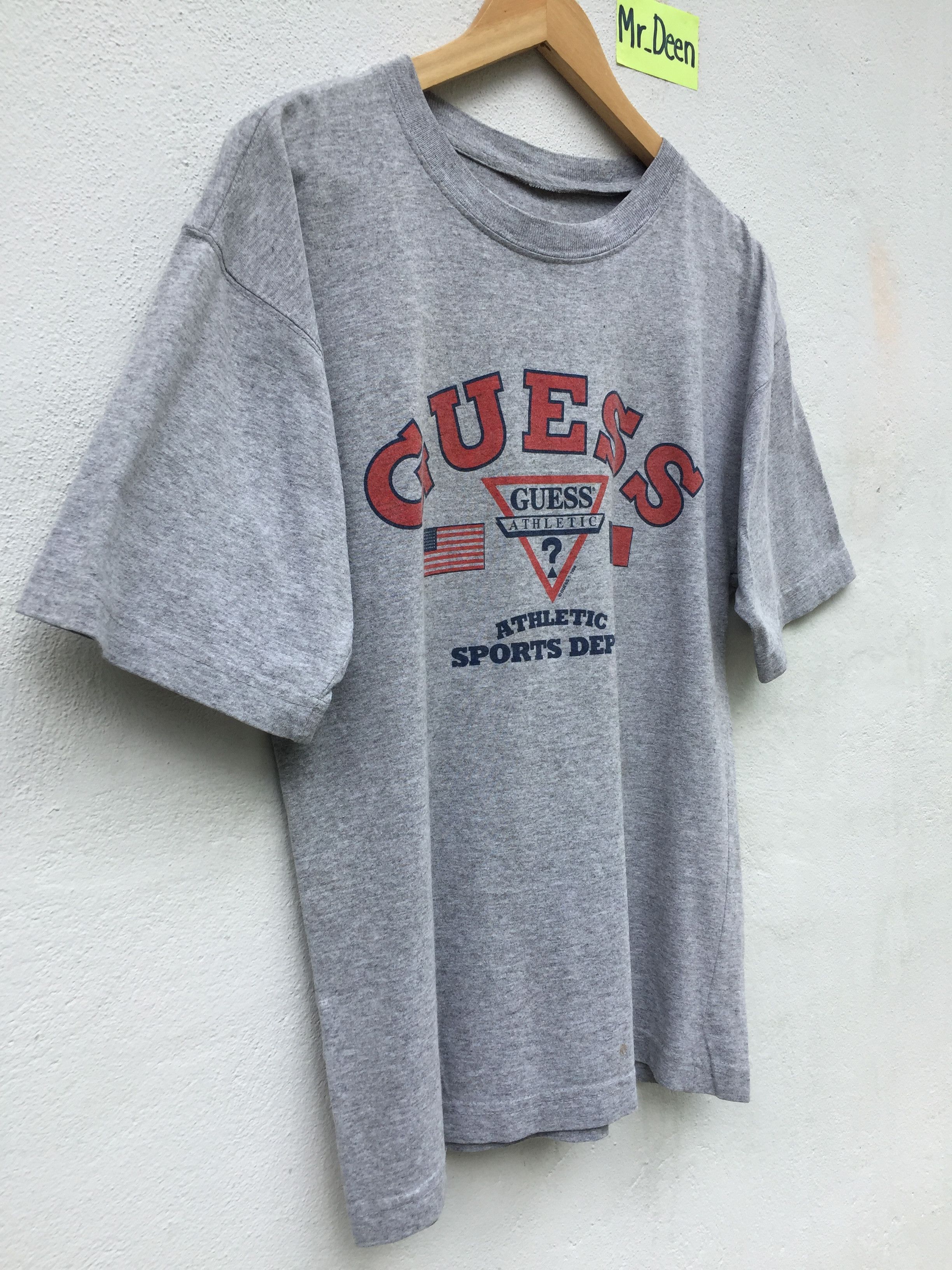 Guess VINTAGE 90s Guess Athletic Sport Dept Grey TShirt Size US L / EU 52-54 / 3 - 2 Thumbnail
