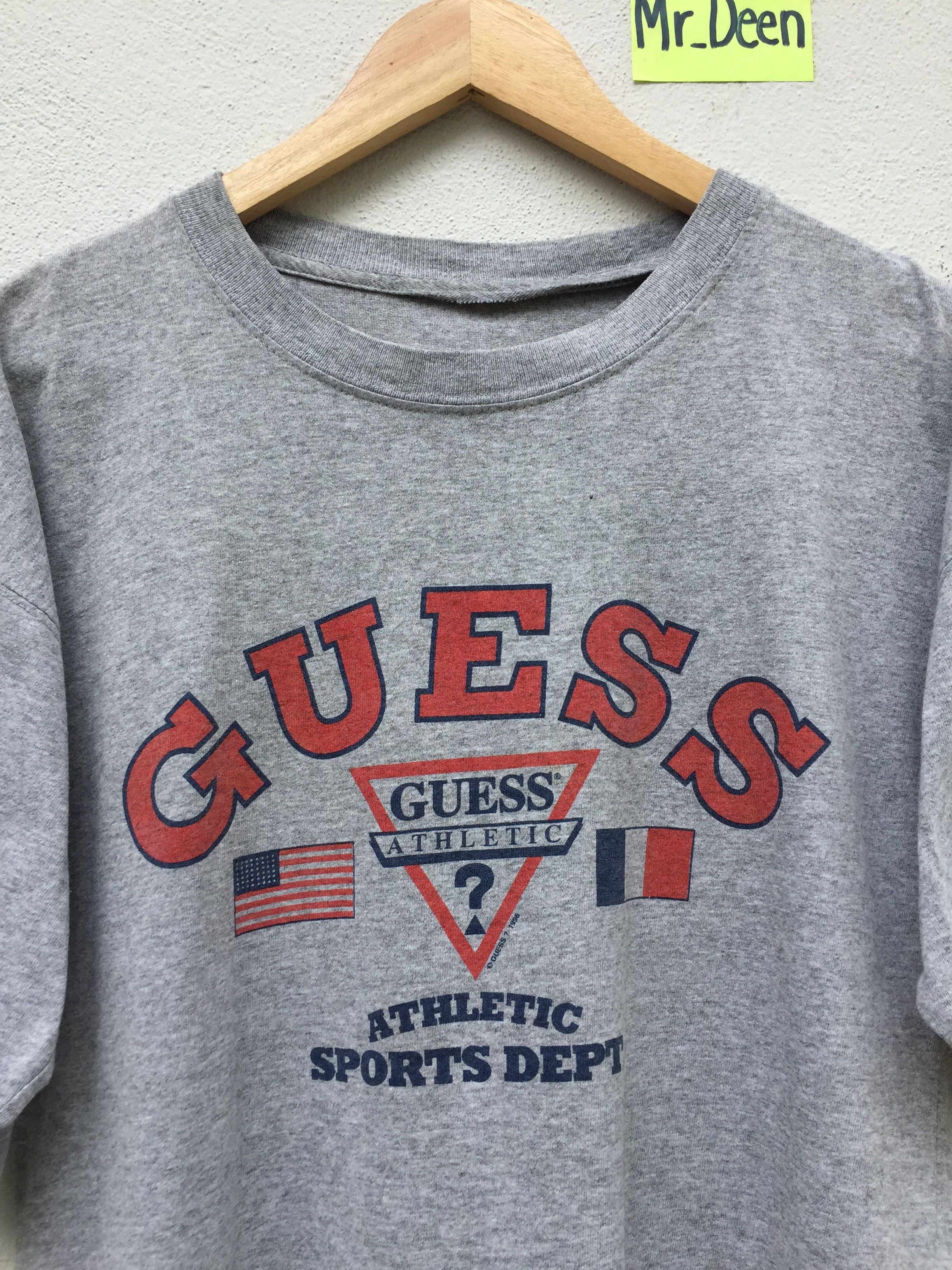 Guess VINTAGE 90s Guess Athletic Sport Dept Grey TShirt Size US L / EU 52-54 / 3 - 6 Thumbnail