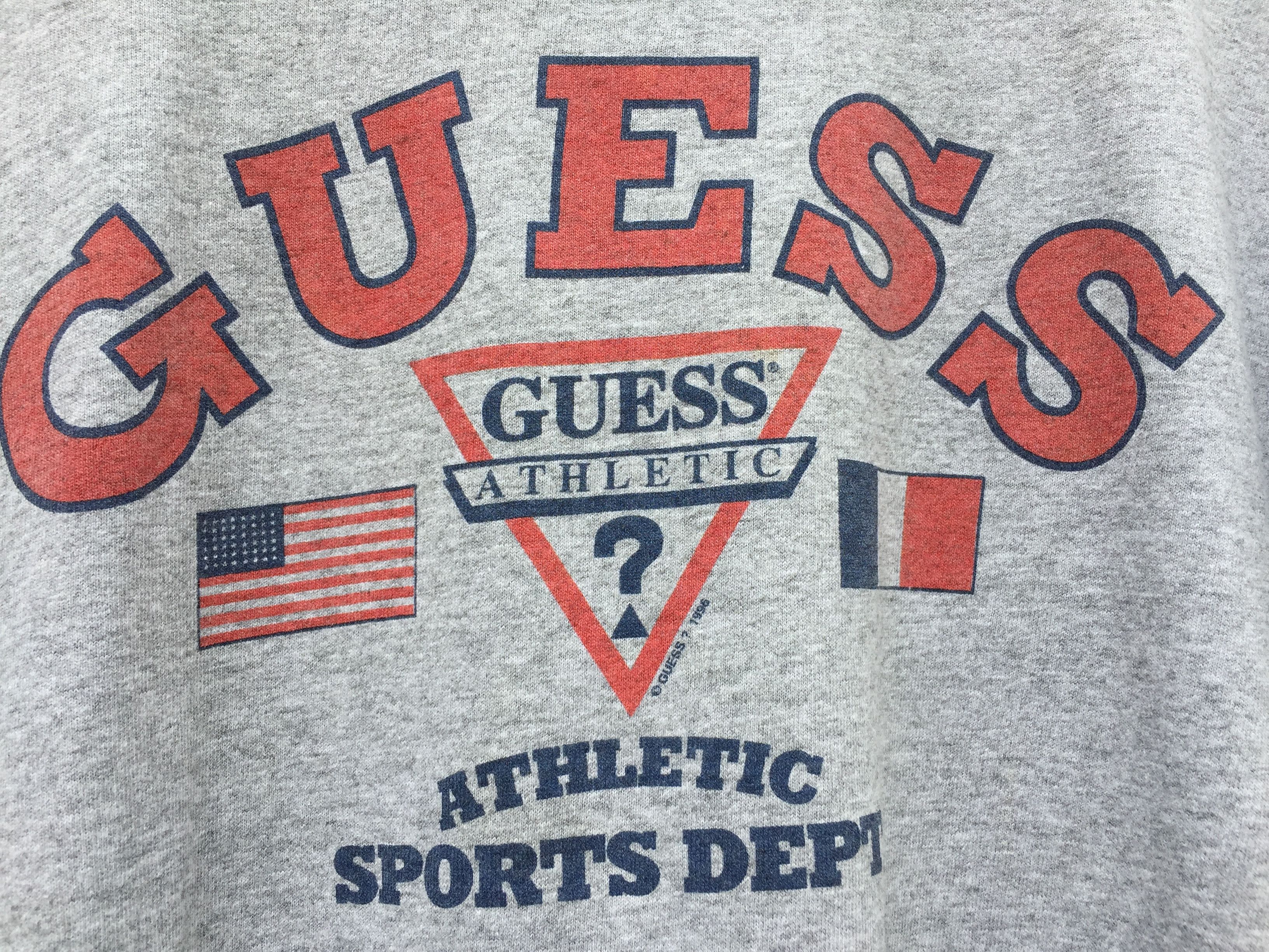 Guess VINTAGE 90s Guess Athletic Sport Dept Grey TShirt Size US L / EU 52-54 / 3 - 5 Thumbnail