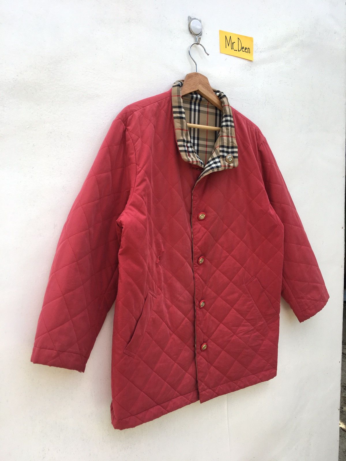 Burberry × Vintage Vintage Burberry Reversible Checkered Quilted Jacket Size US L / EU 52-54 / 3 - 11 Thumbnail