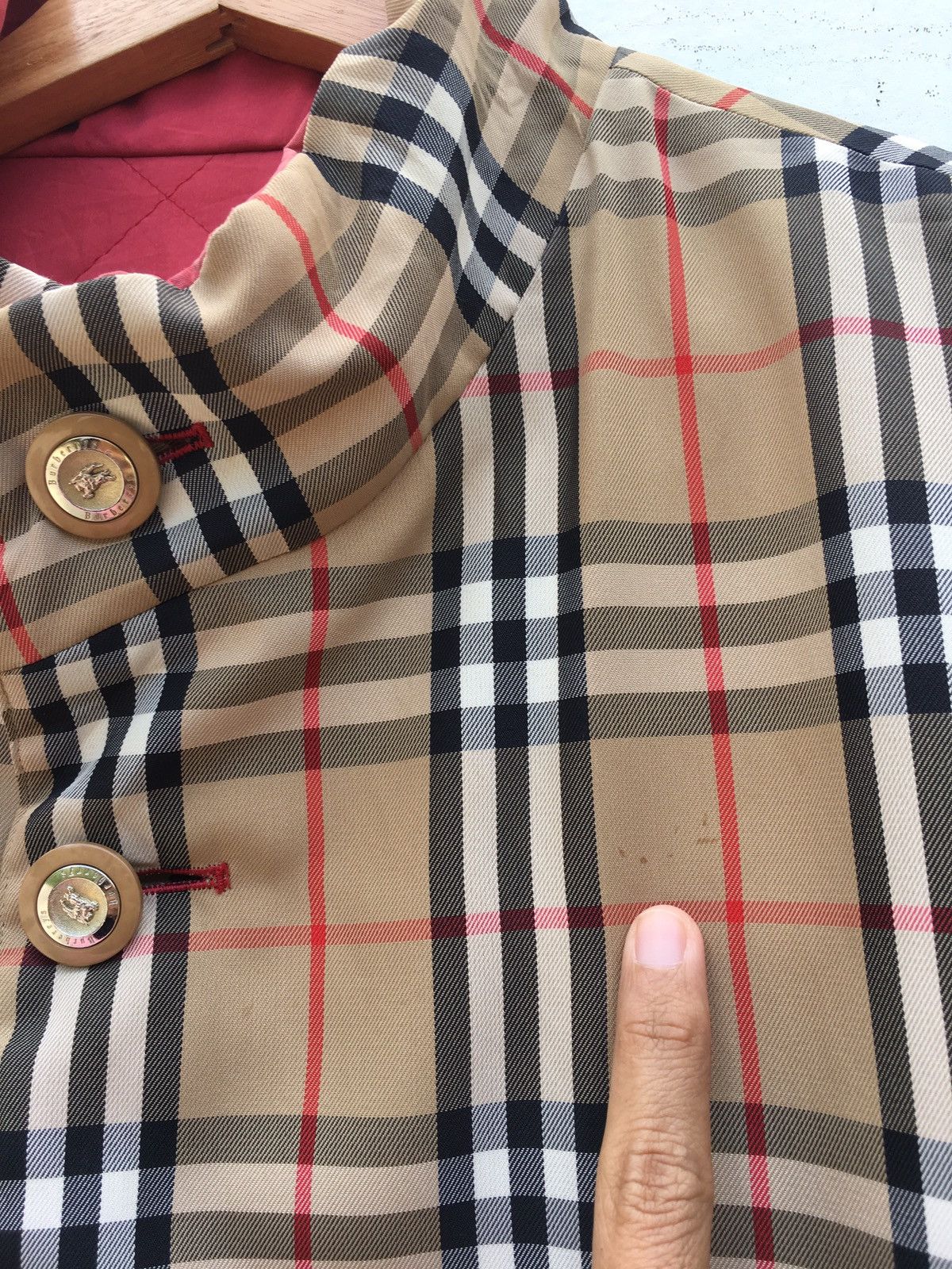 Burberry × Vintage Vintage Burberry Reversible Checkered Quilted Jacket Size US L / EU 52-54 / 3 - 5 Thumbnail