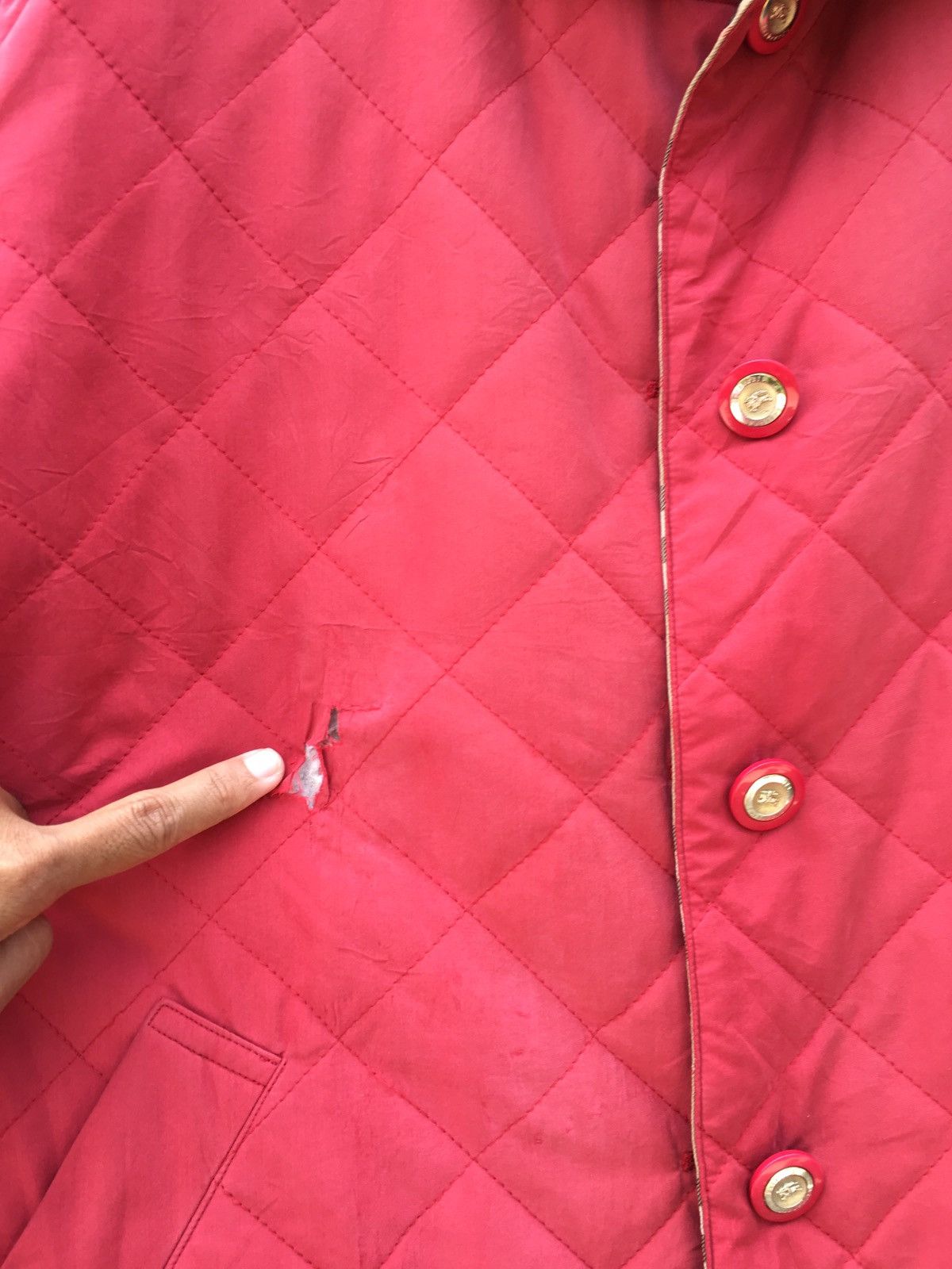 Burberry × Vintage Vintage Burberry Reversible Checkered Quilted Jacket Size US L / EU 52-54 / 3 - 14 Thumbnail