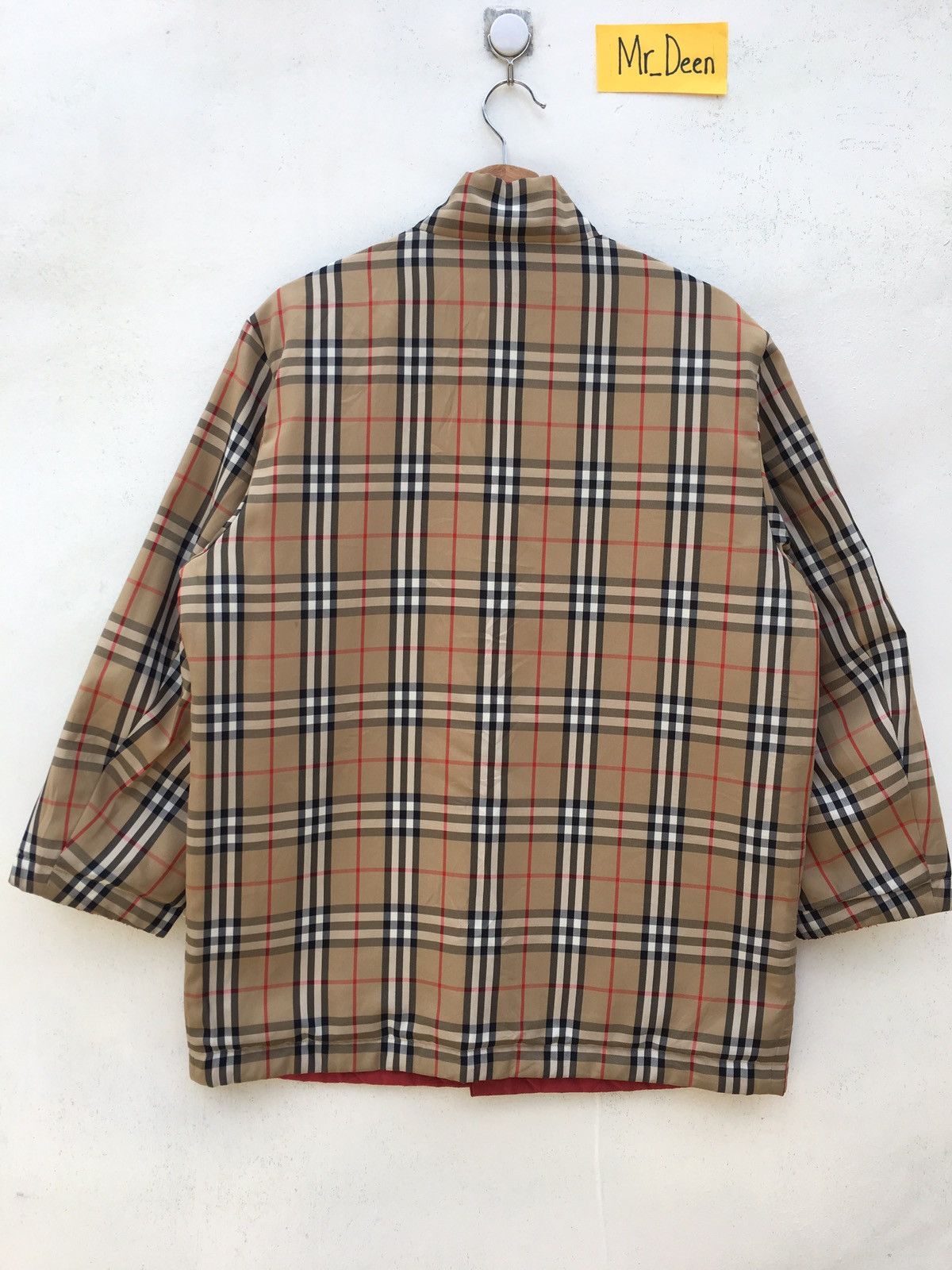 Burberry × Vintage Vintage Burberry Reversible Checkered Quilted Jacket Size US L / EU 52-54 / 3 - 7 Thumbnail