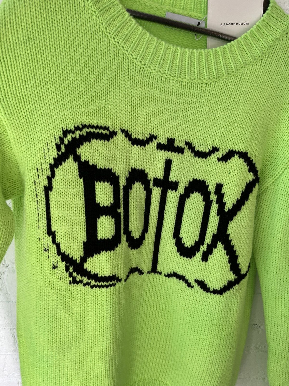 ALEXANDER DIGENOVA Alexander DiGenova x 4G 1/1 NEON LIME GREEN BOTOX SWEATER Size US L / EU 52-54 / 3 - 7 Thumbnail
